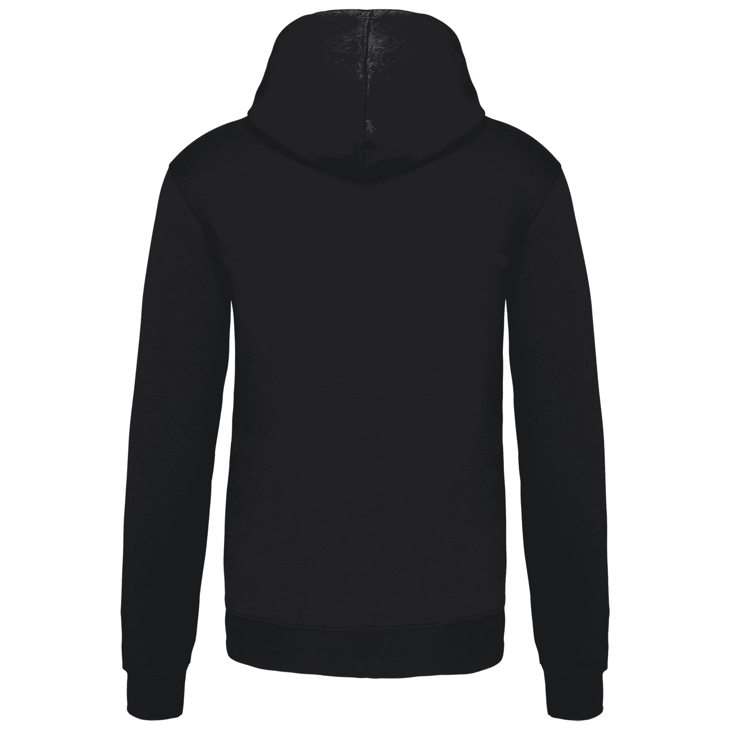 Sweat-shirt capuche contrastée homme — coloris Black / Fine Grey (Noir)