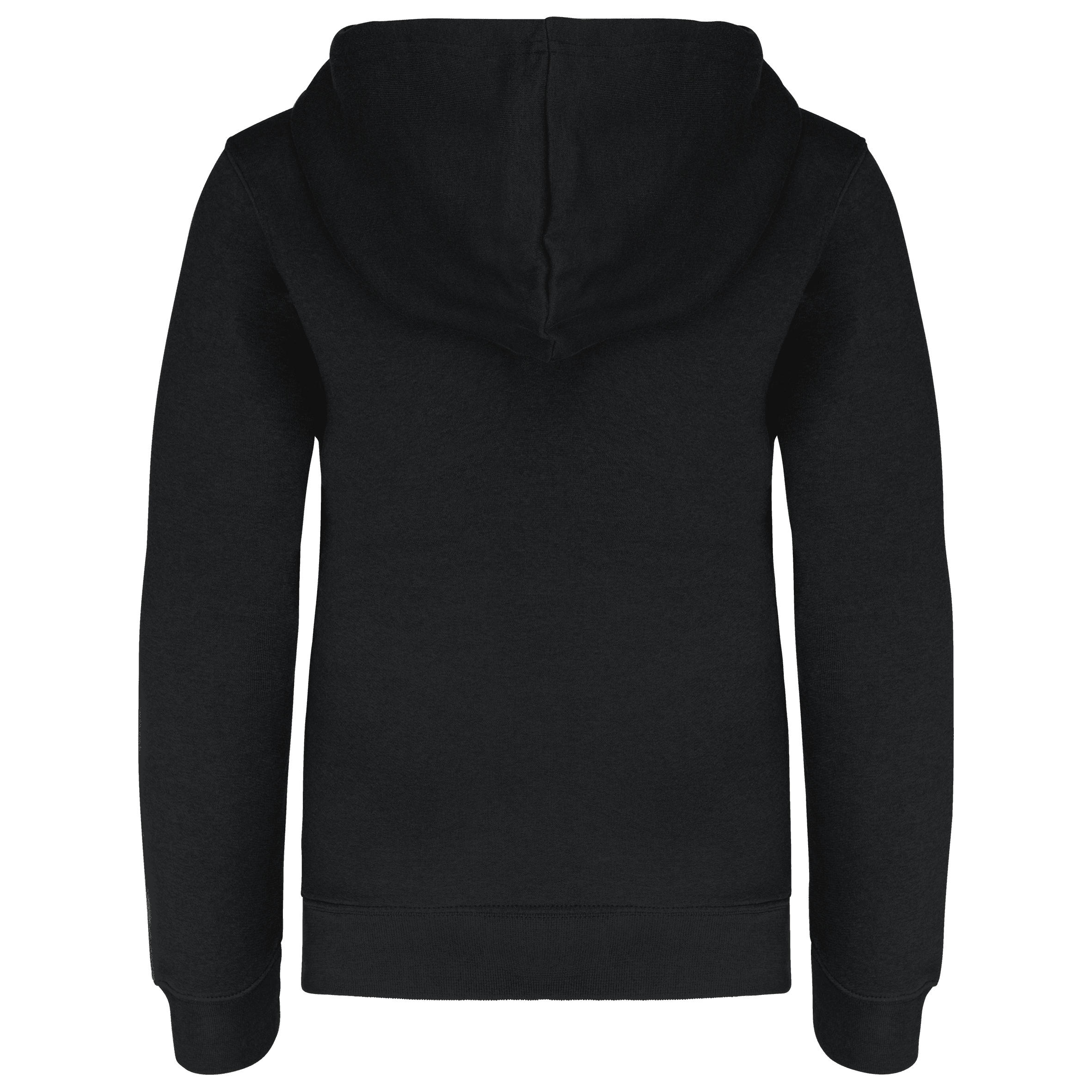 Sweat-shirt capuche contrastée enfant — coloris Black / Fine Grey (Noir)