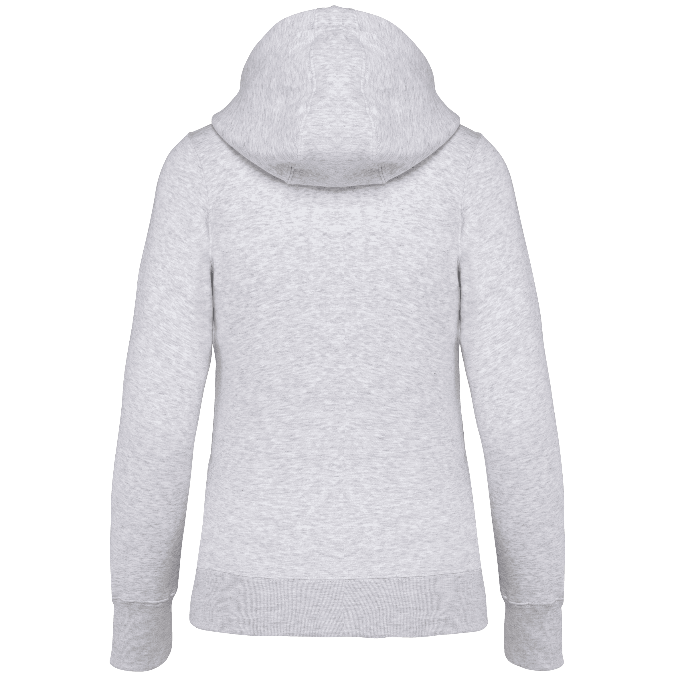 Sweat-shirt zippé capuche femme — coloris Ash Heather (Gris)