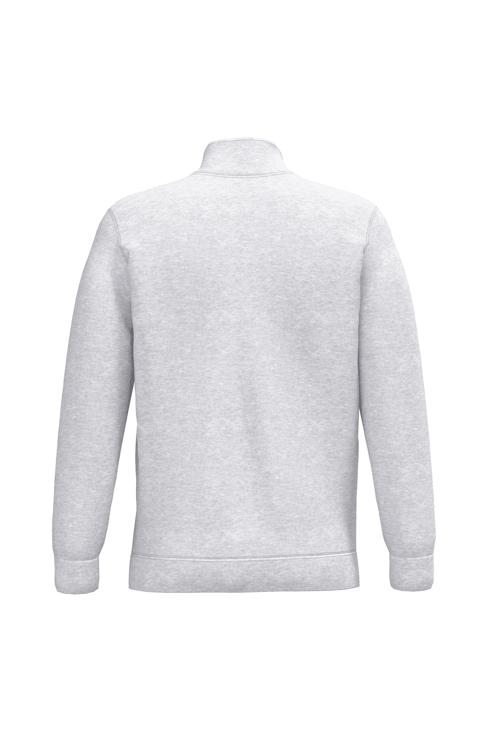 Sweat-shirt col zippé homme — coloris Ash Heather (Gris)