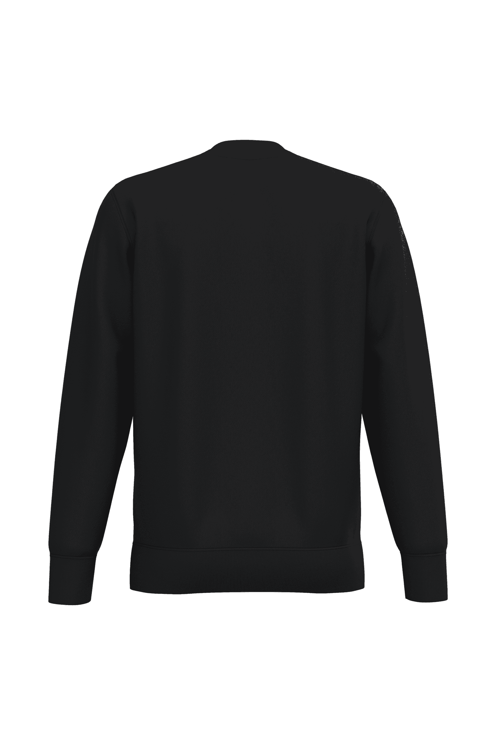 Sweat-shirt col rond homme — coloris Black (Noir)