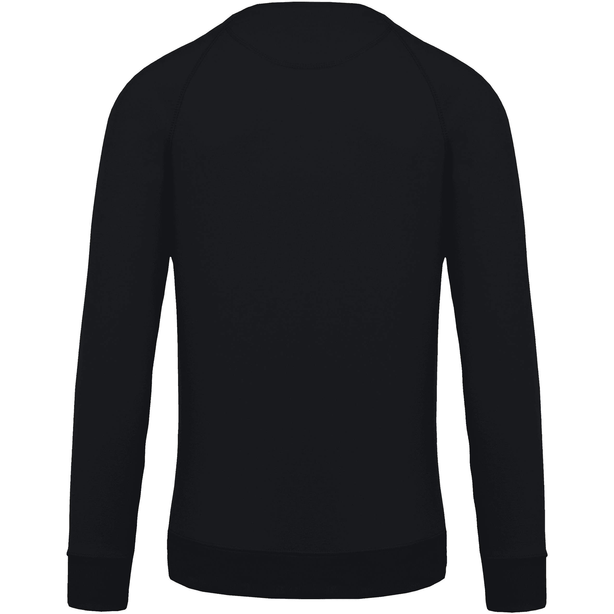 Sweat-shirt Bio manches raglan enfant — coloris Black (Noir)