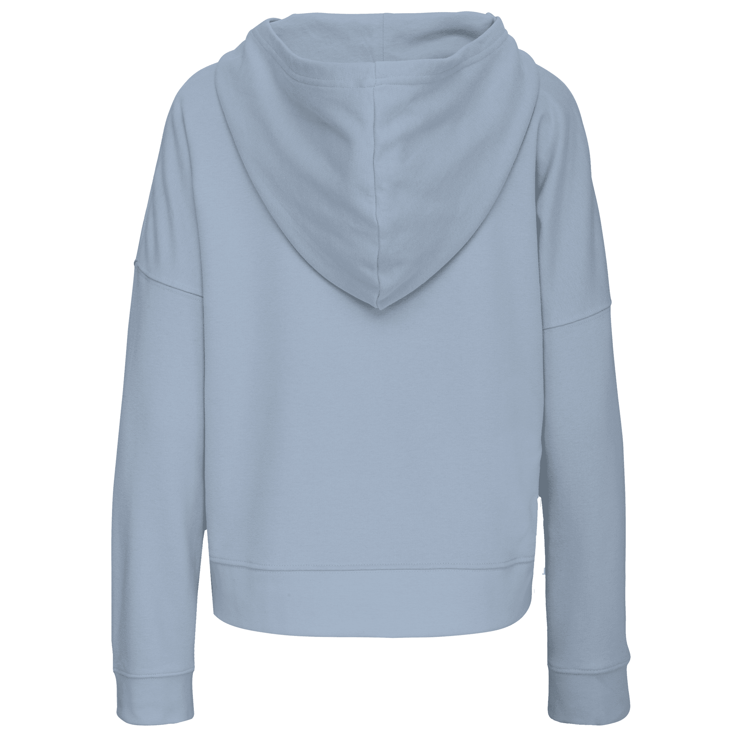 Sweat-shirt capuche Bio femme — coloris Aquamarine (Bleu)
