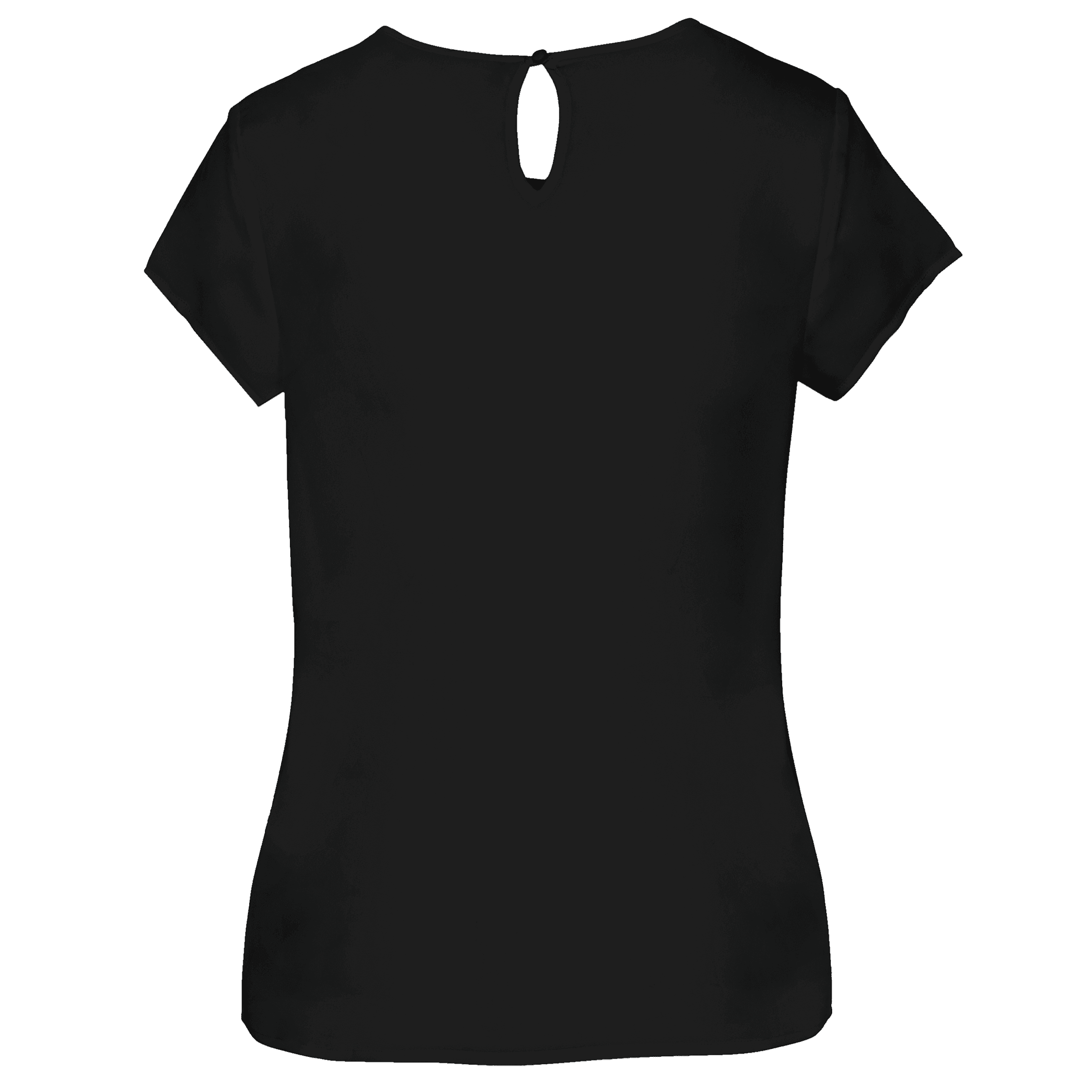 Blouse crêpe manches courtes femme — coloris Black (Noir)