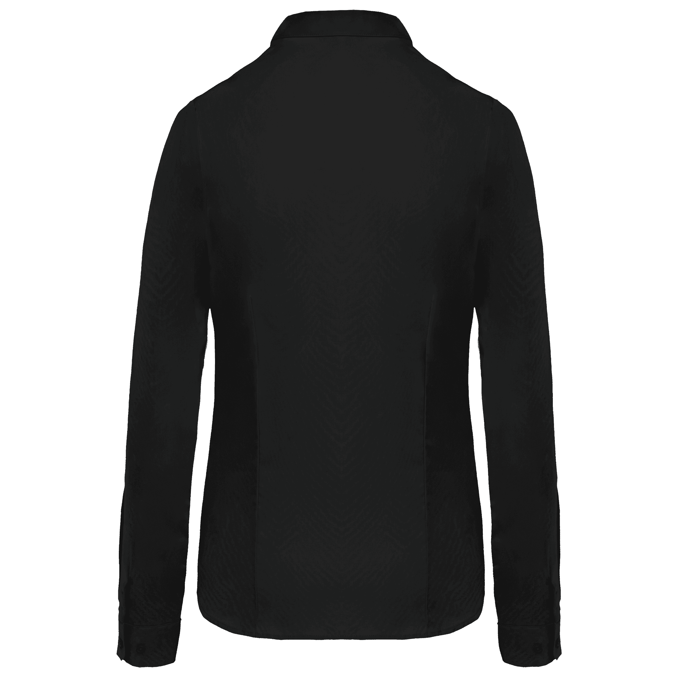 Chemise popeline manches longues femme — coloris Black (Noir)