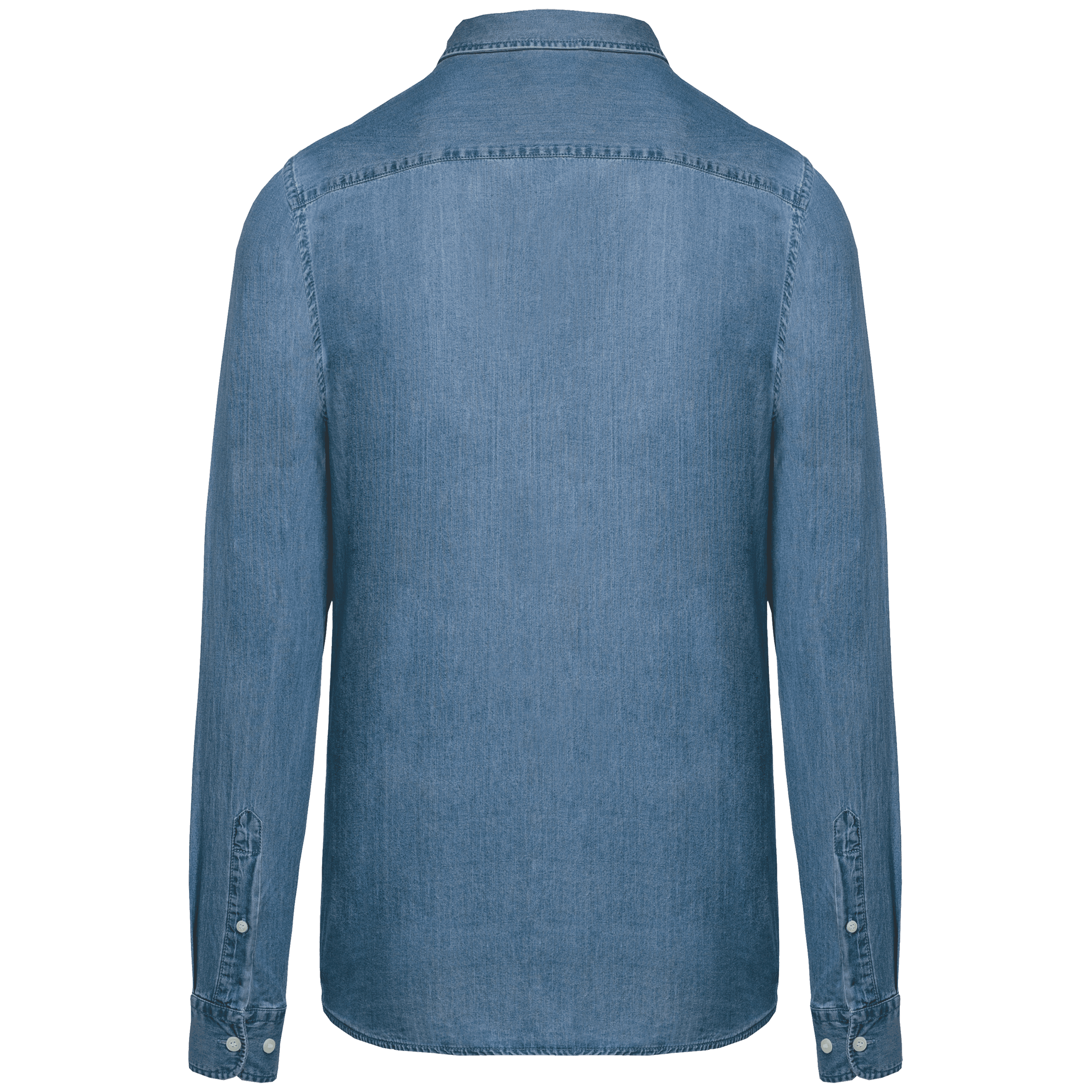 Chemise denim homme — coloris Chambray Blue (Bleu)