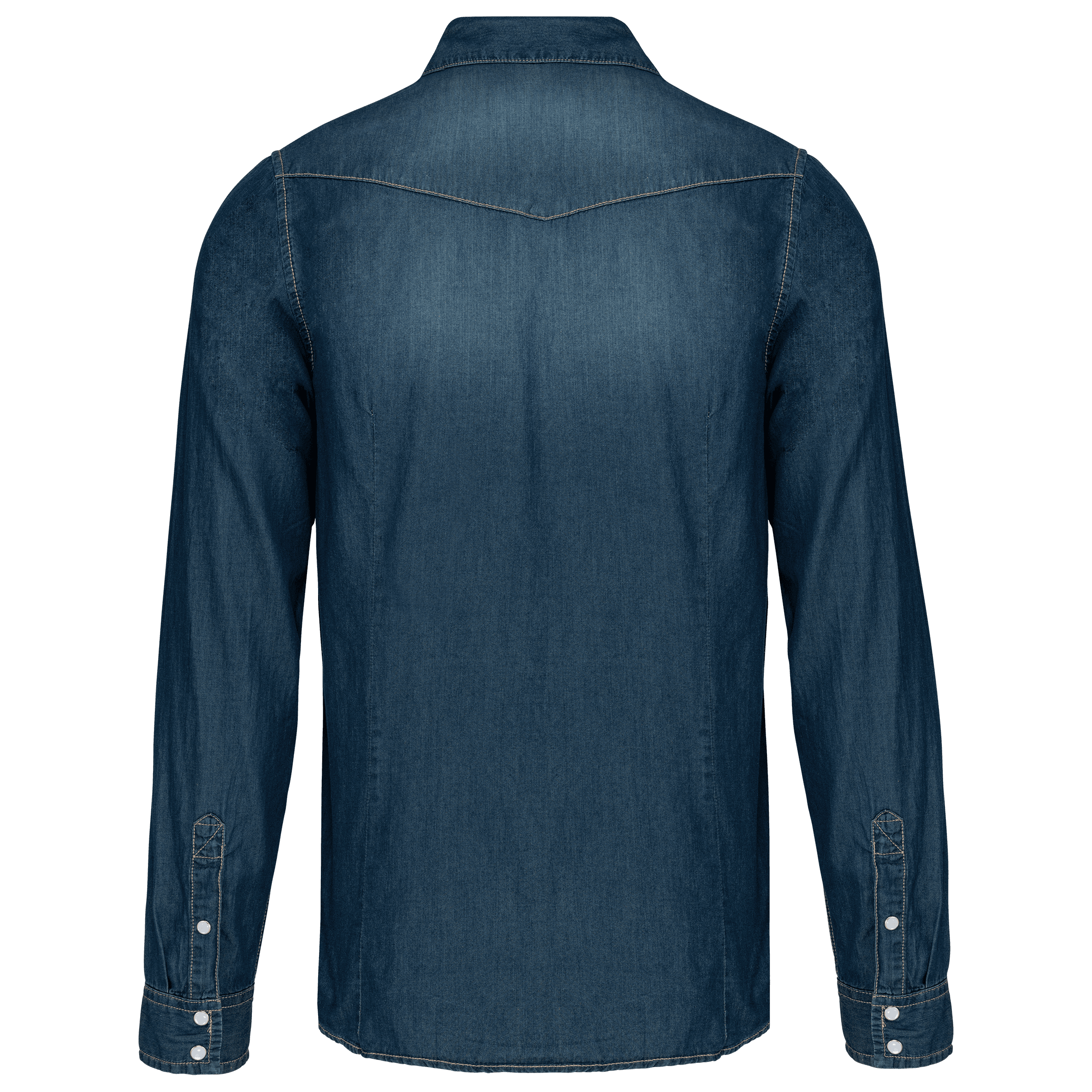 Chemise denim manches longues — coloris Blue Jean (Bleu)