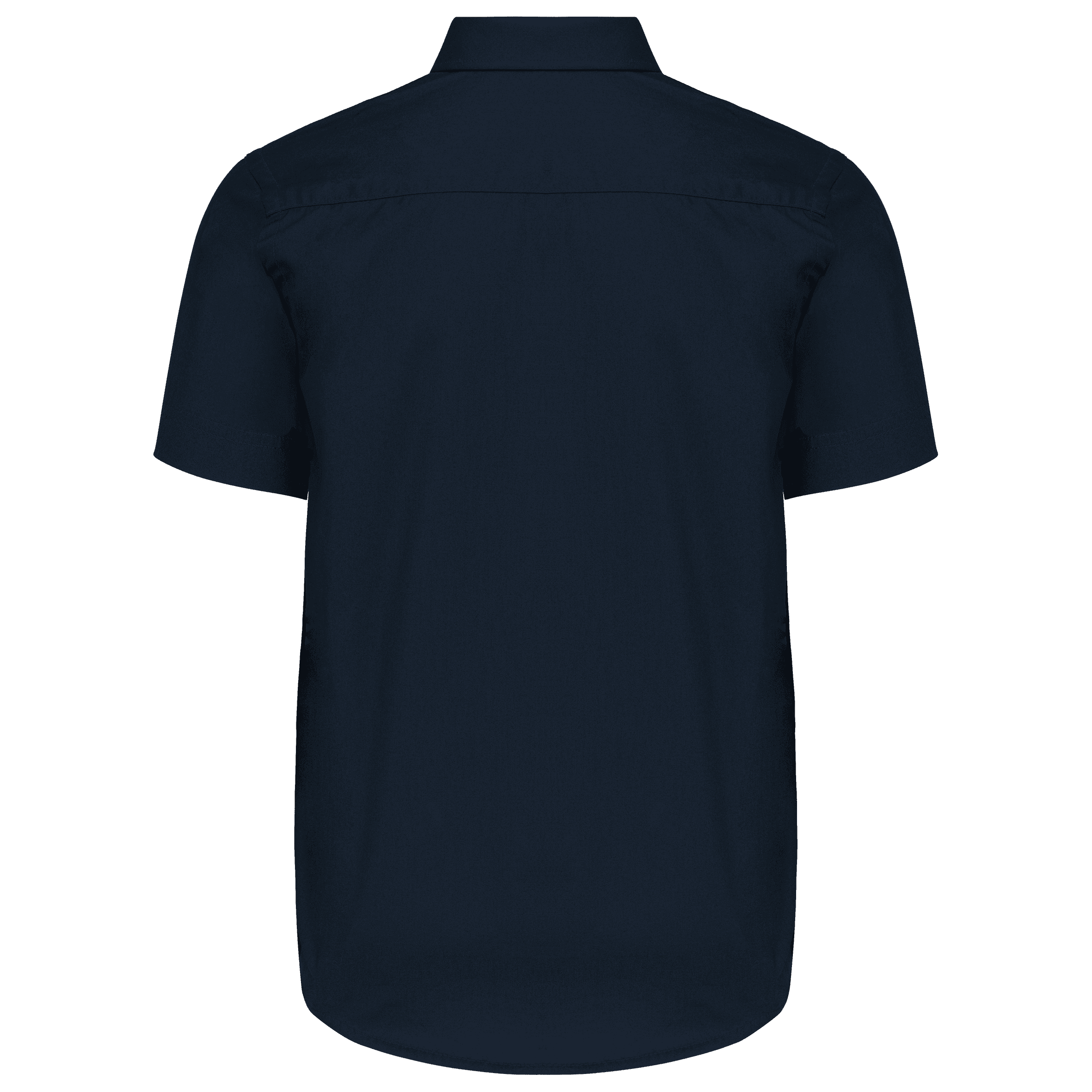 Chemise popeline manches courtes enfant — coloris Navy (Bleu)