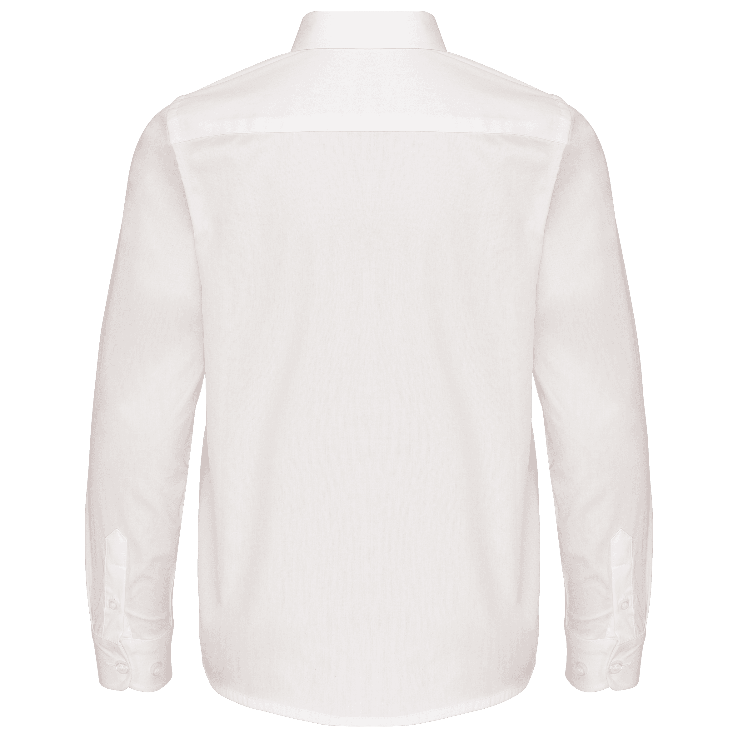 Chemise popeline manches longues enfant — coloris White (Blanc)