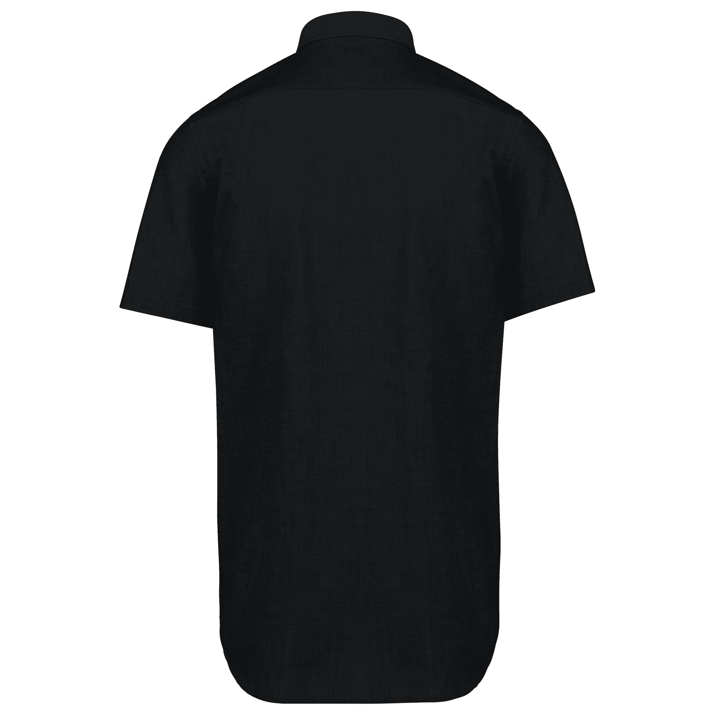 Chemise Oxford manches courtes — coloris Black (Noir)