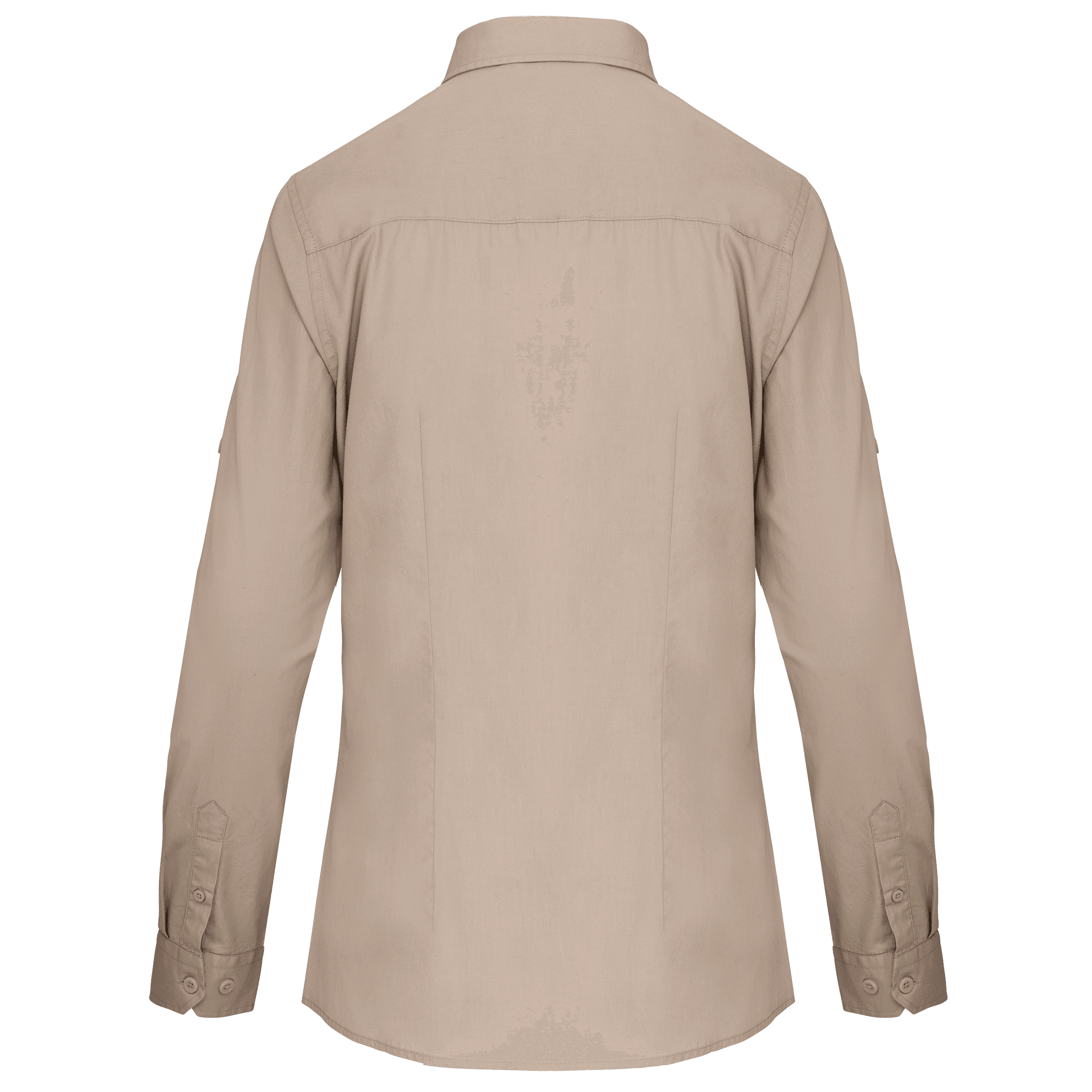 Chemise safari manches longues femme — coloris Beige (Beige)