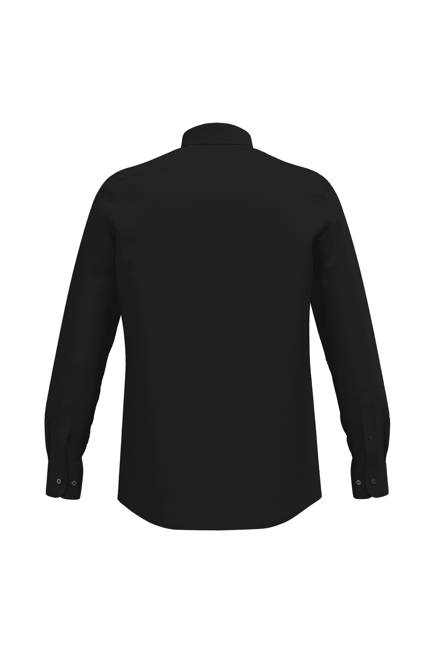 Chemise oxford manches longues homme — coloris Black (Noir)