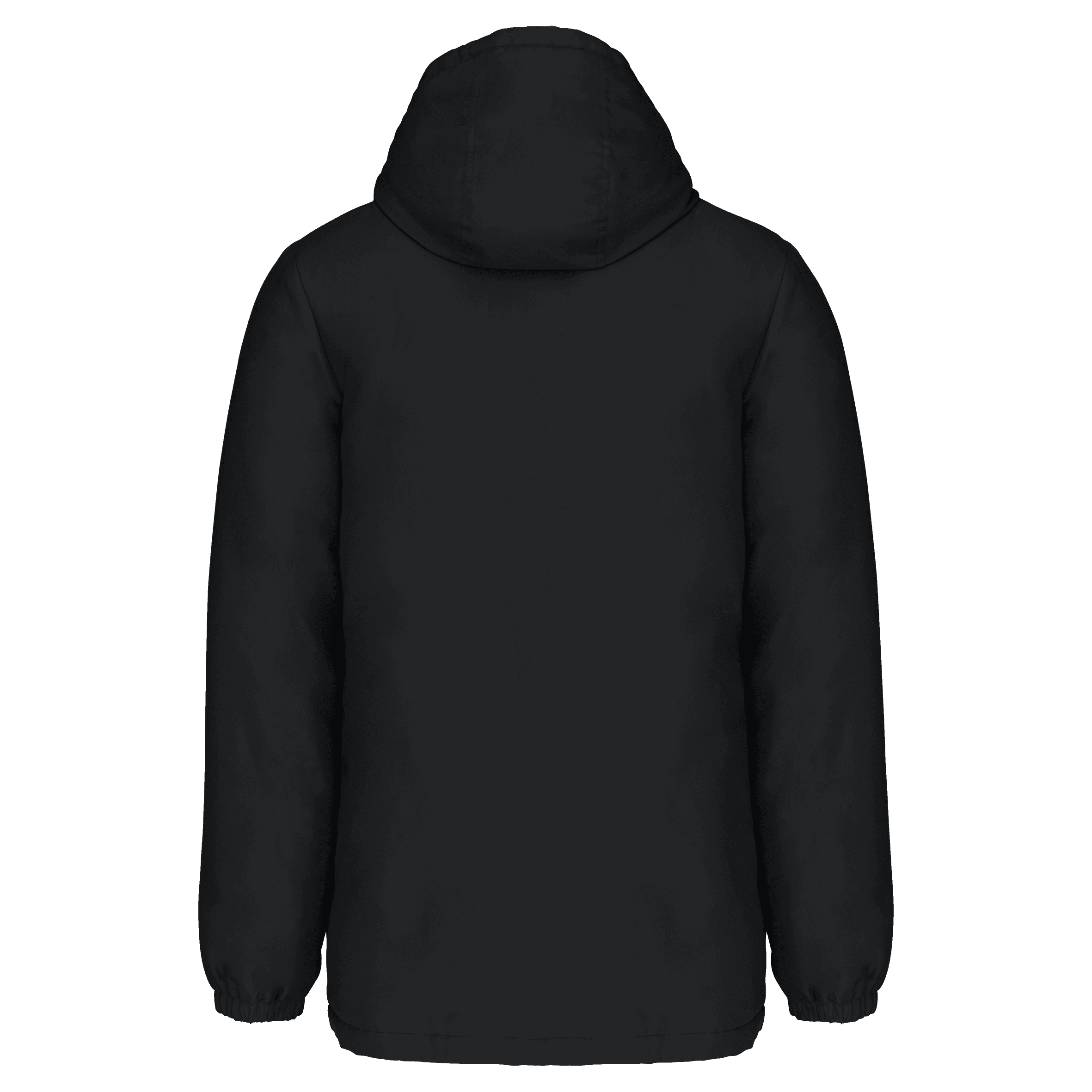 Parka à capuche recyclée unisexe — coloris Black (Noir)