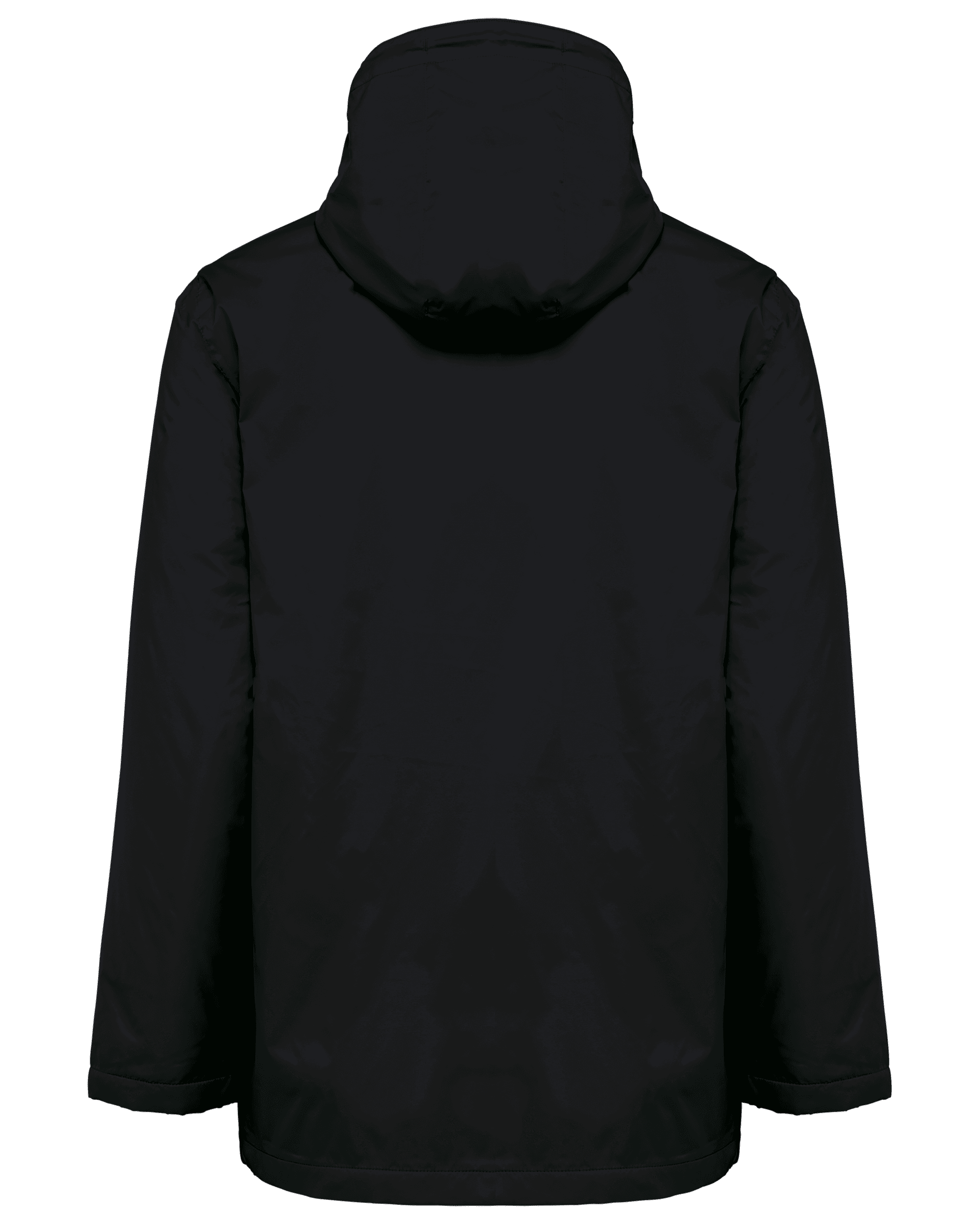 Veste à capuche avec doublure en micropolaire unisexe — coloris Black (Noir)