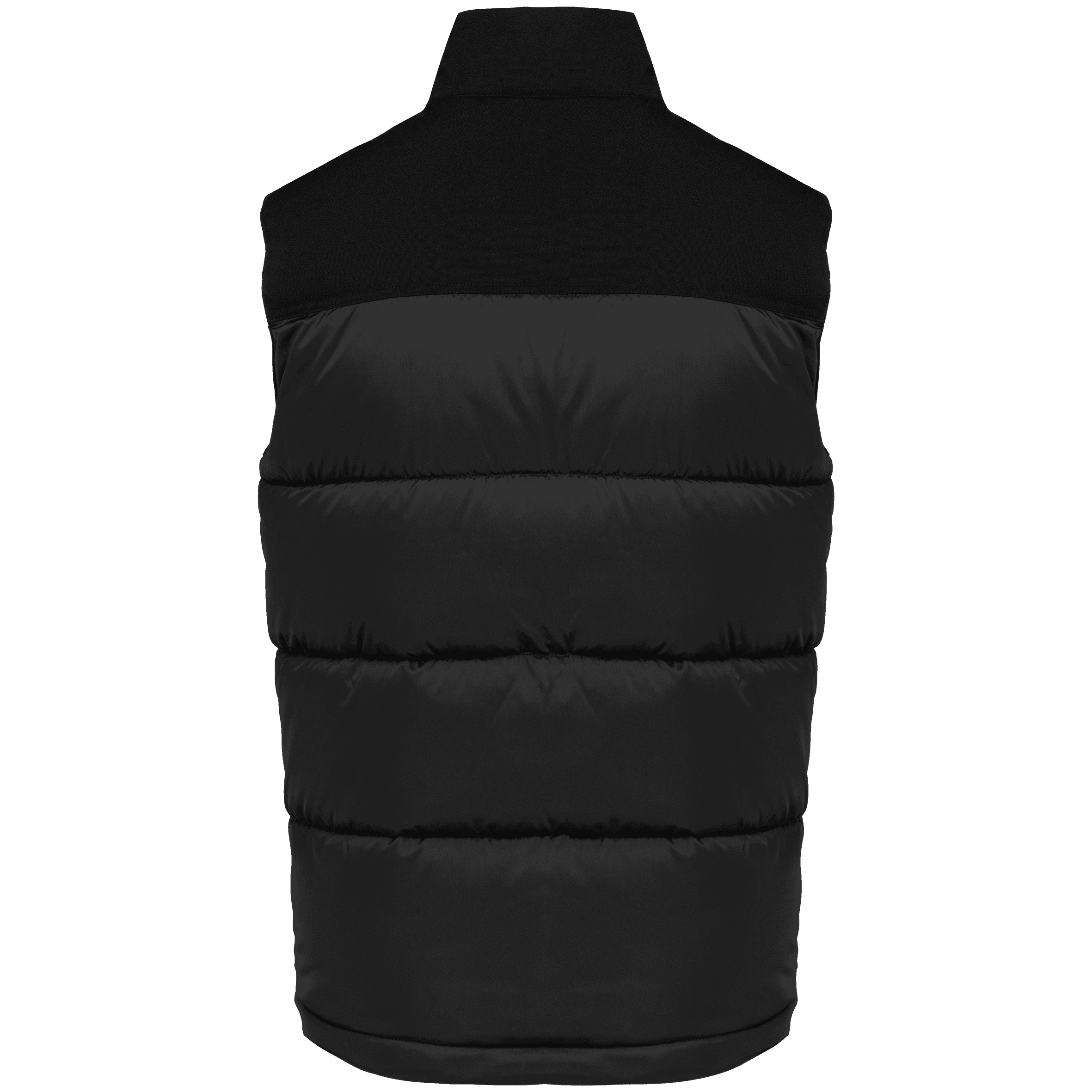 Bodywarmer matelassé bi-ton unisexe — coloris Black (Noir)