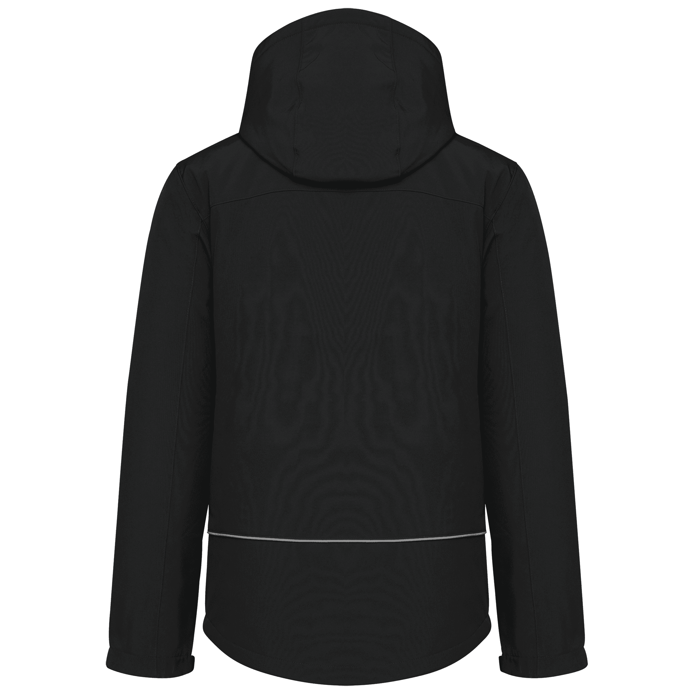 Parka softshell doublée capuche homme — coloris Black (Noir)