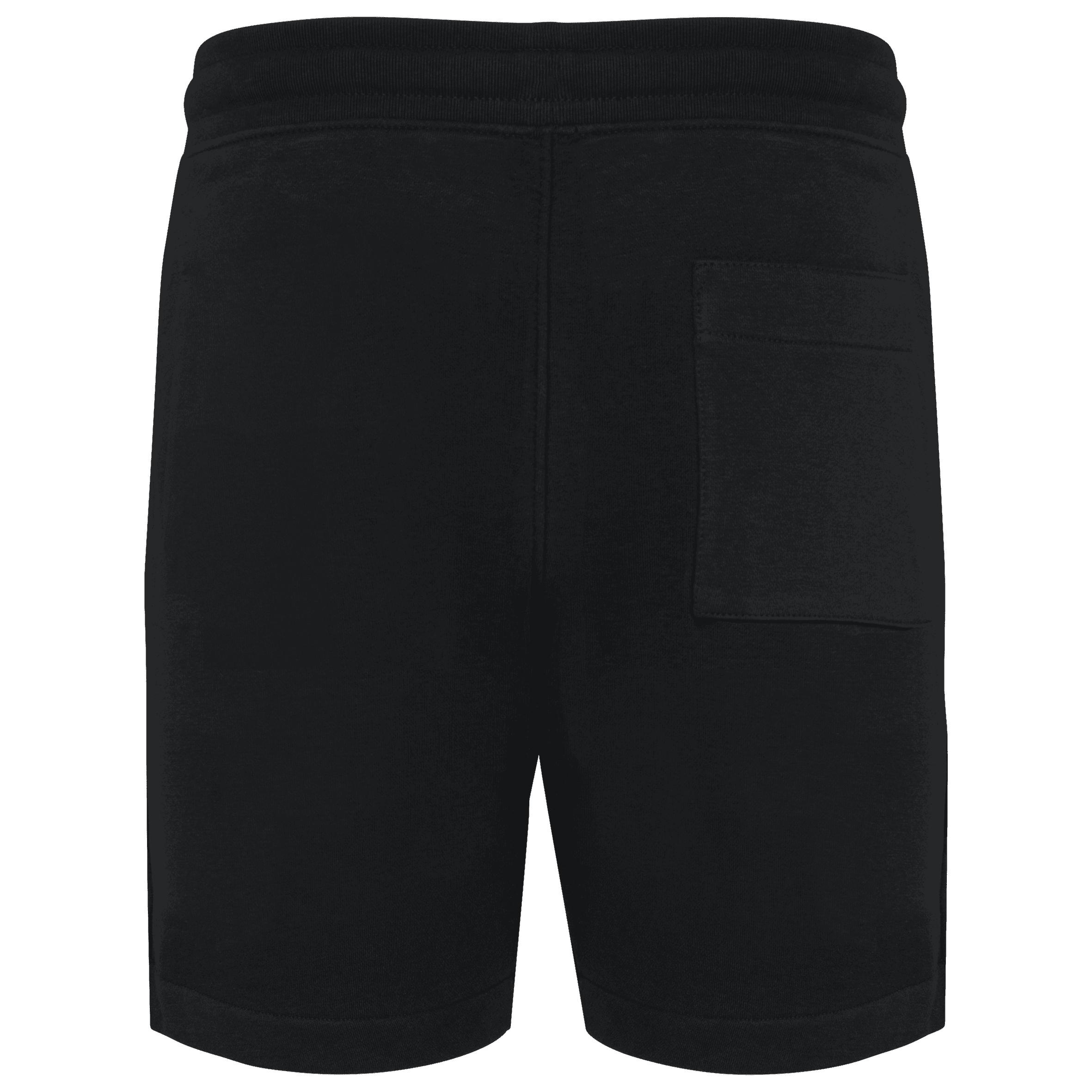 Bermuda molleton non gratté écoresponsable homme — coloris Black (Noir)