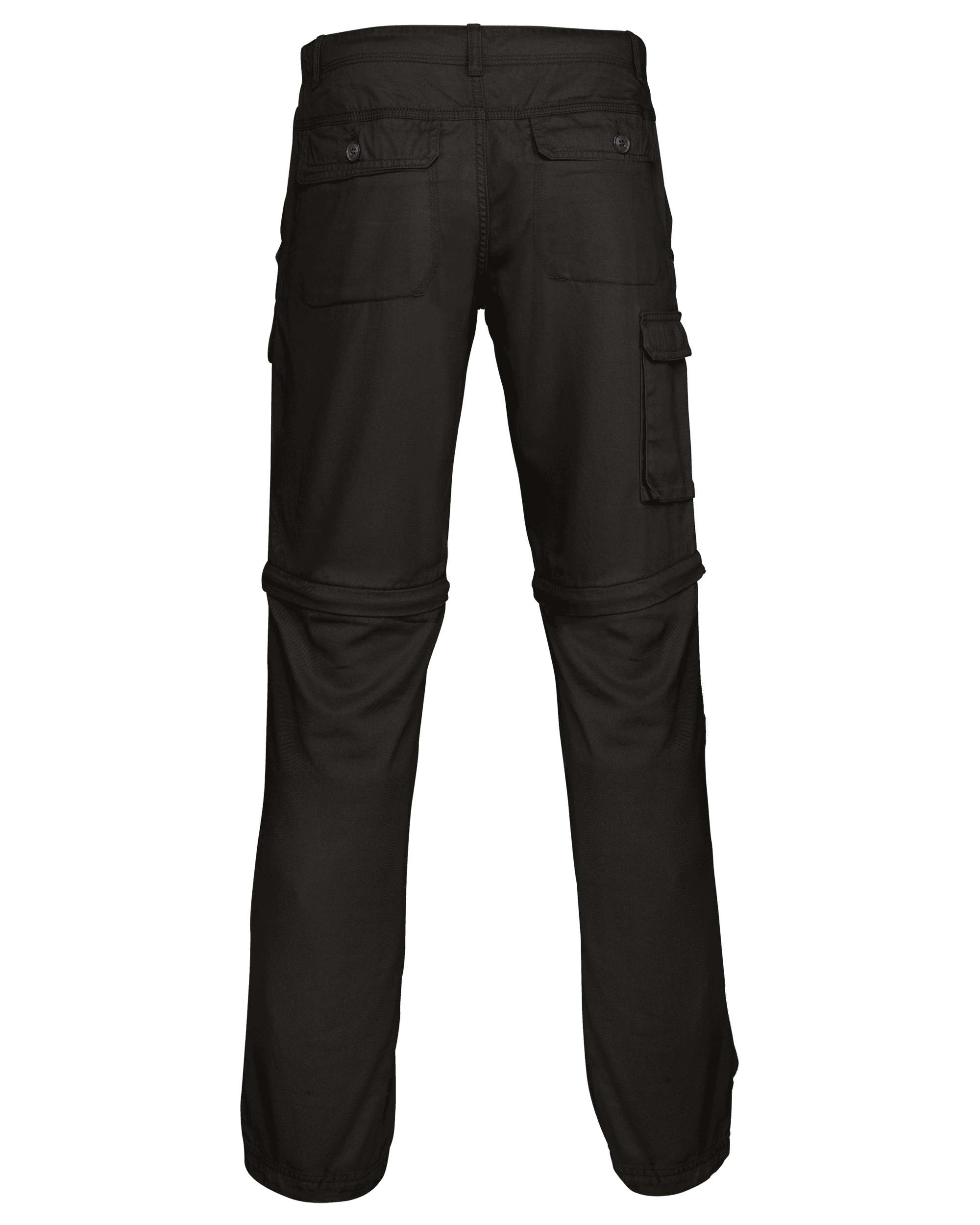 Pantalon 2 en 1 multipoches homme — coloris Black (Noir)