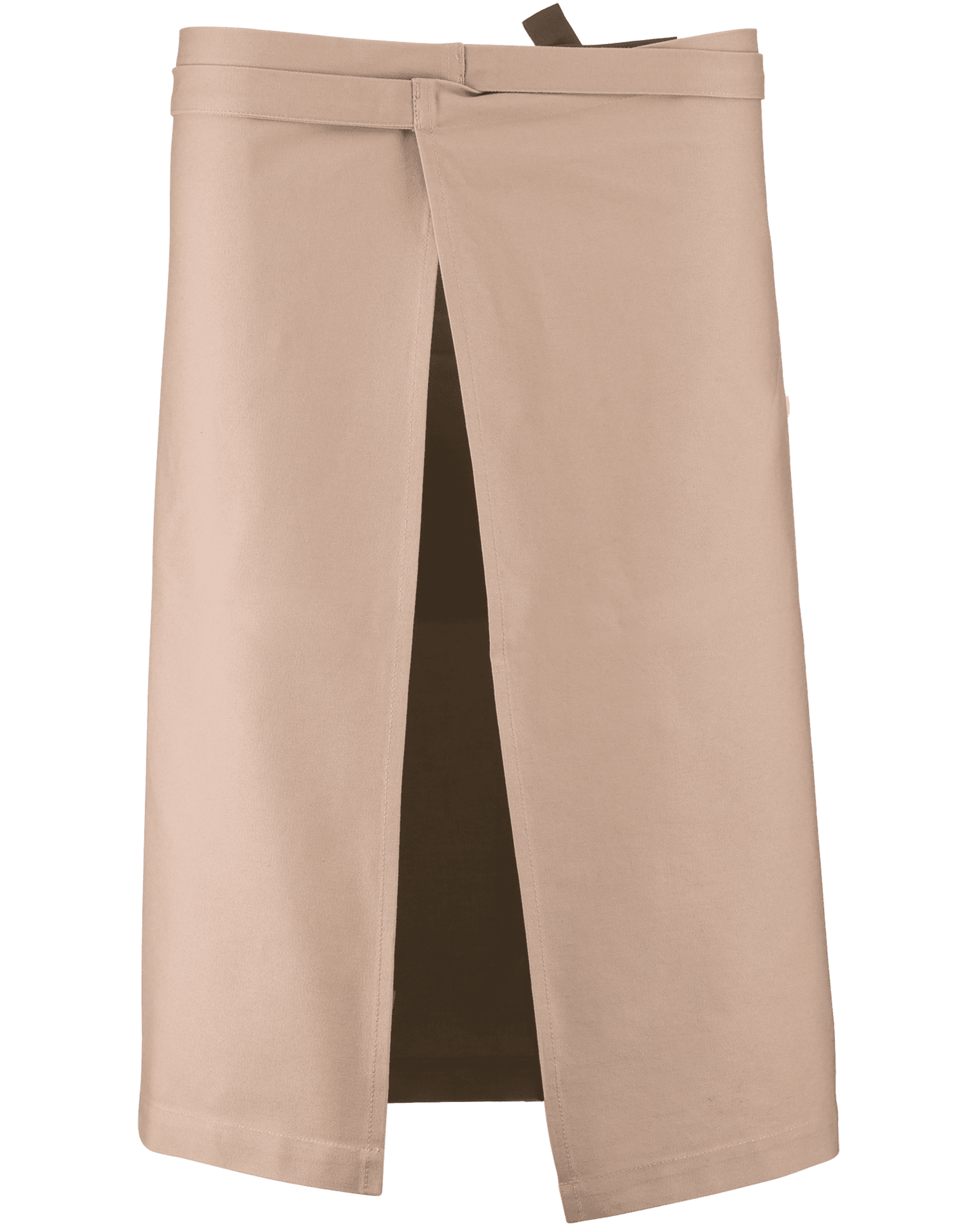 Tablier coton long — coloris Beige (Beige)