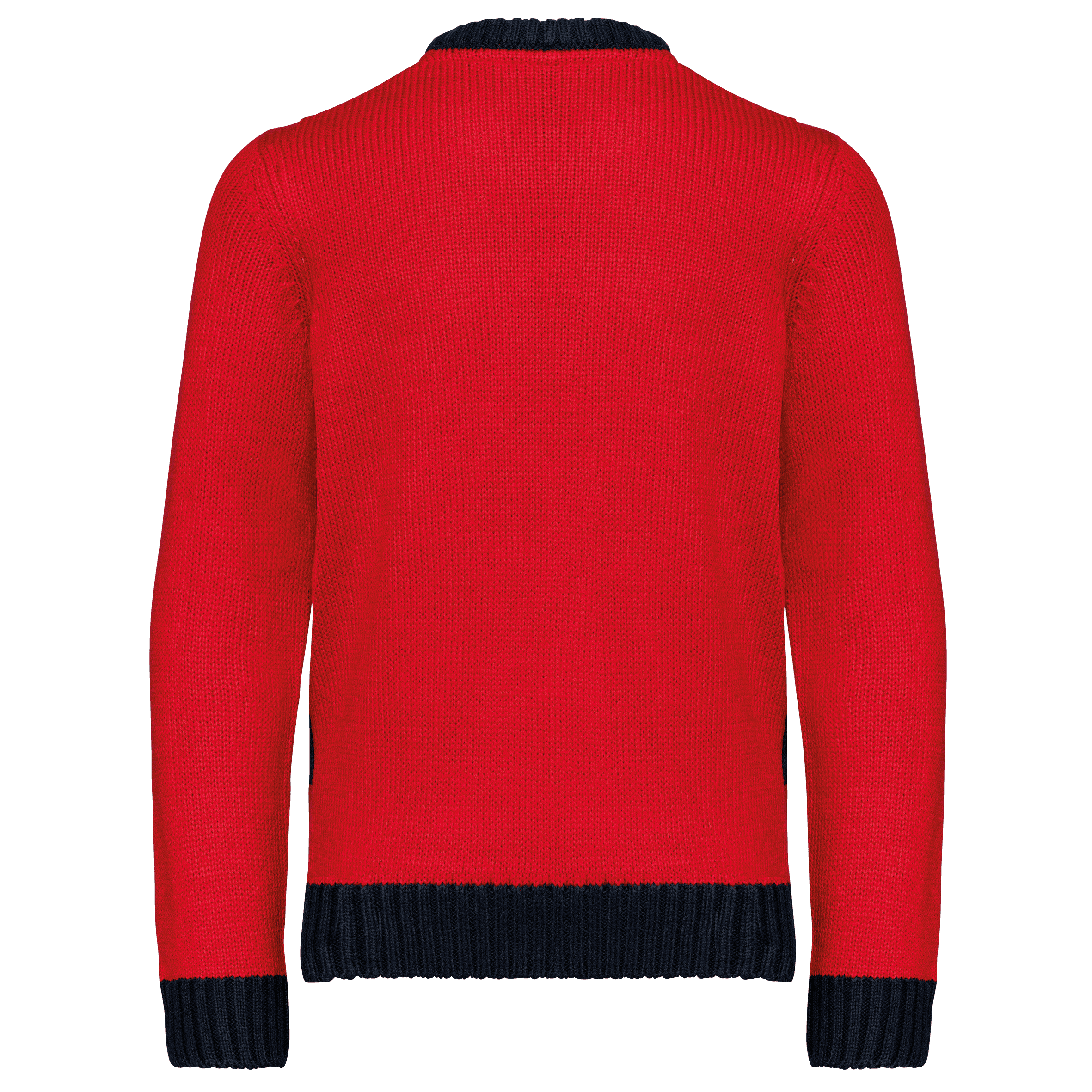 Pullover col rond de Noël enfant — coloris Cherry Red (Rouge)