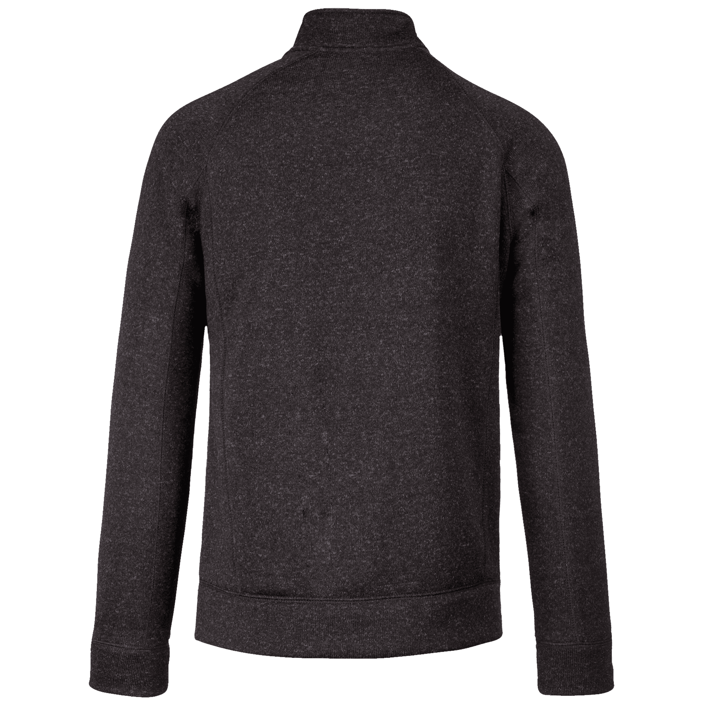 Veste zippée chinée homme — coloris Dark Grey Melange (Gris)
