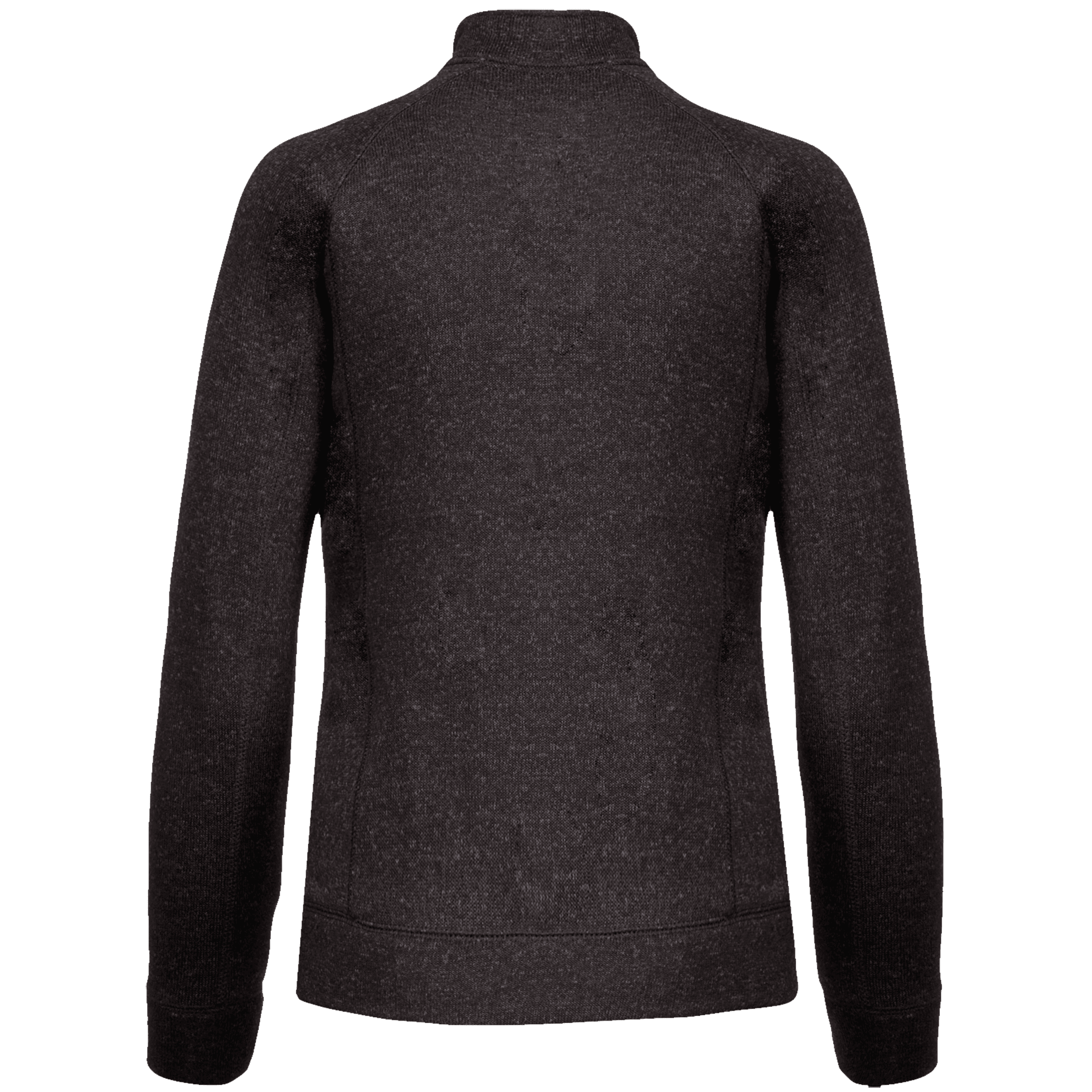 Veste zippée chinée femme — coloris Dark Grey Melange (Gris)