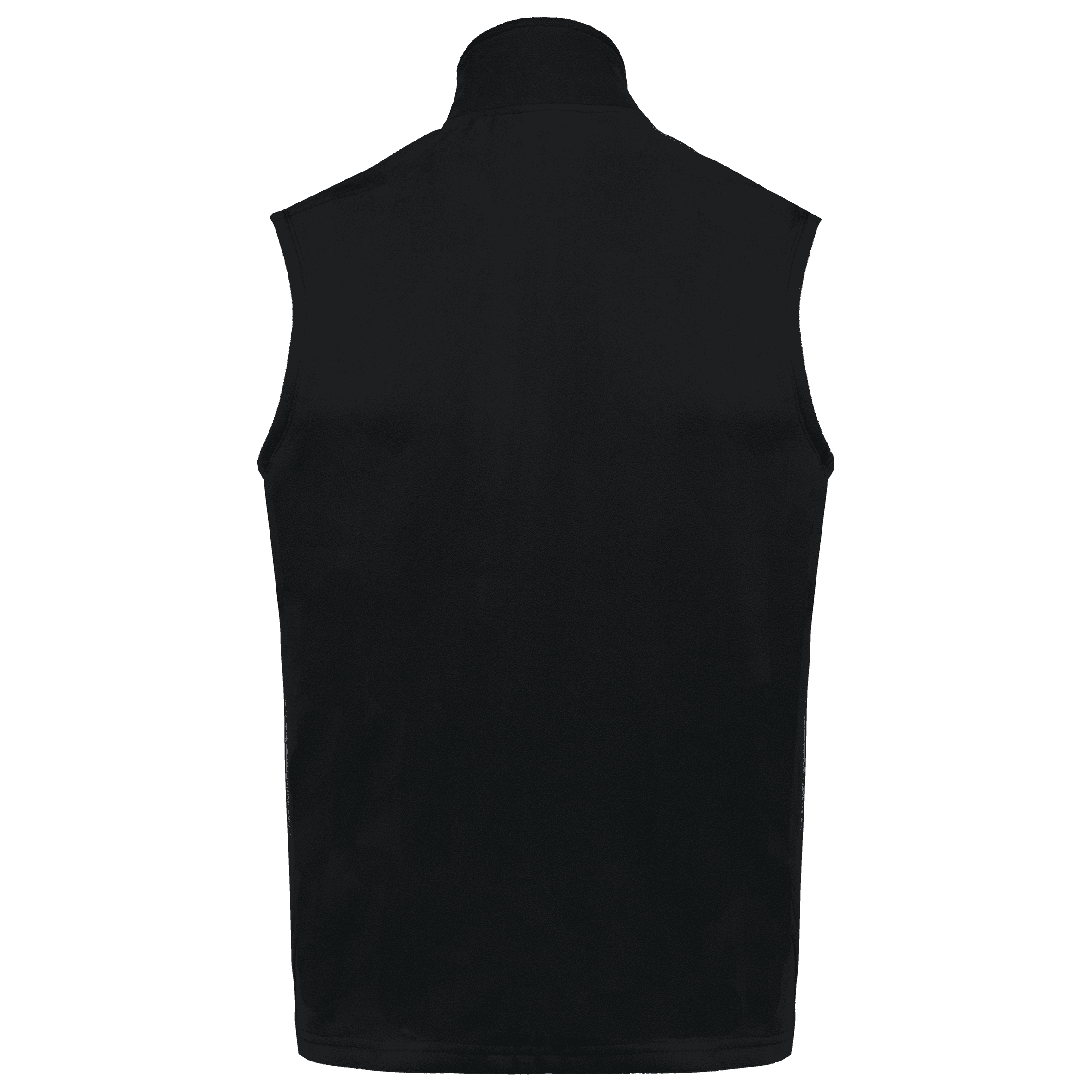 Bodywarmer micropolaire écoresponsable unisexe — coloris Black (Noir)