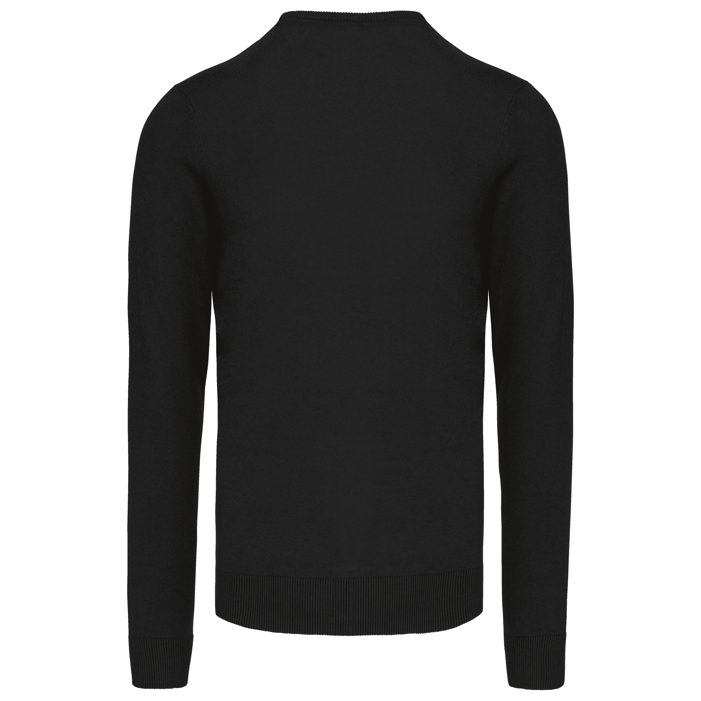 Pull col V homme — coloris Black (Noir)