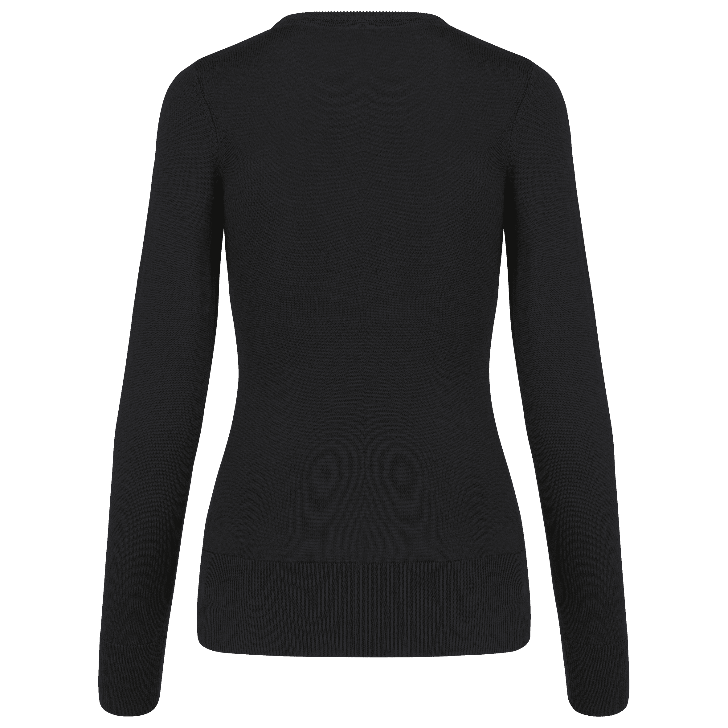 Pull col rond femme — coloris Black (Noir)
