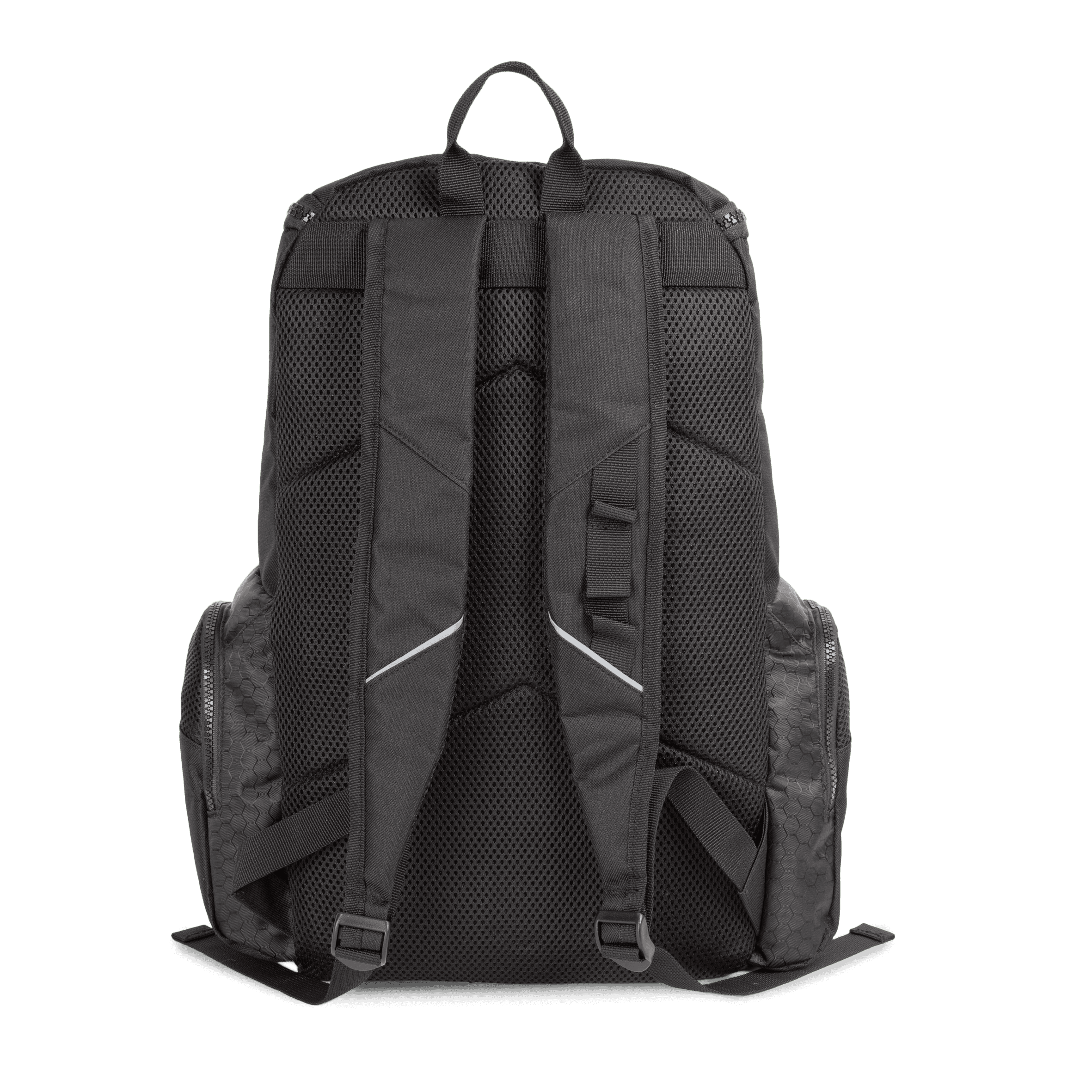 Sac à dos de sport recyclé avec porte-objets — coloris Black (Noir)