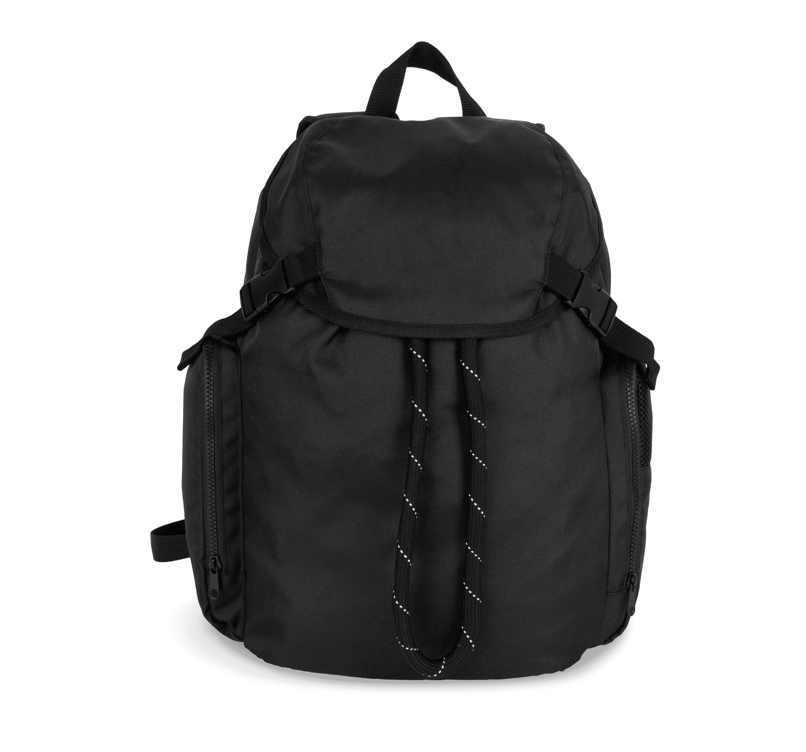 Sac à dos de sport recyclé d'inspiration lifestyle, urbain — coloris Black (Noir)