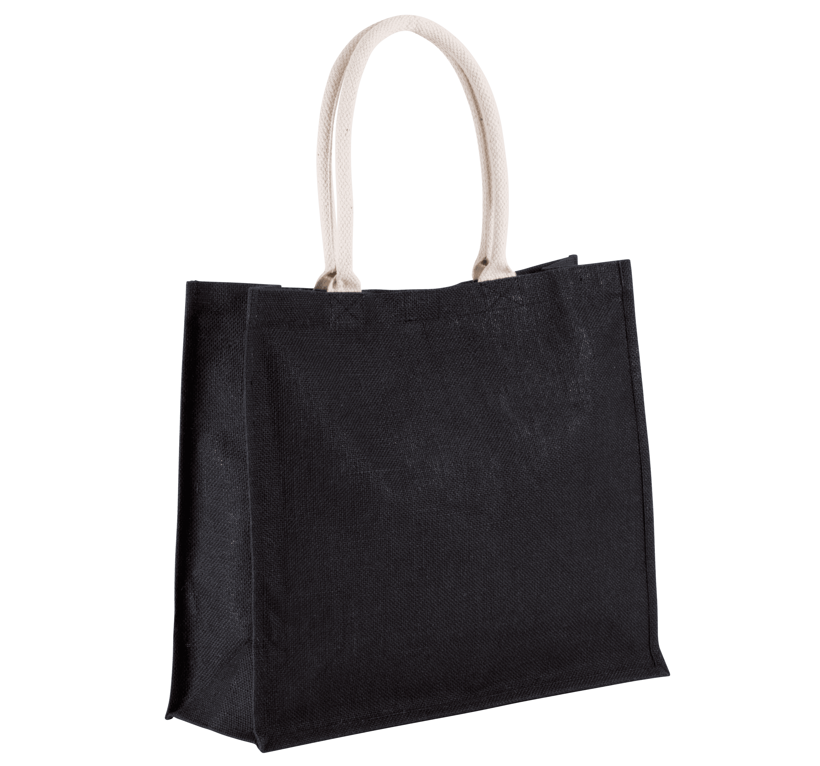 Sac de plage en jute — coloris Black (Noir)