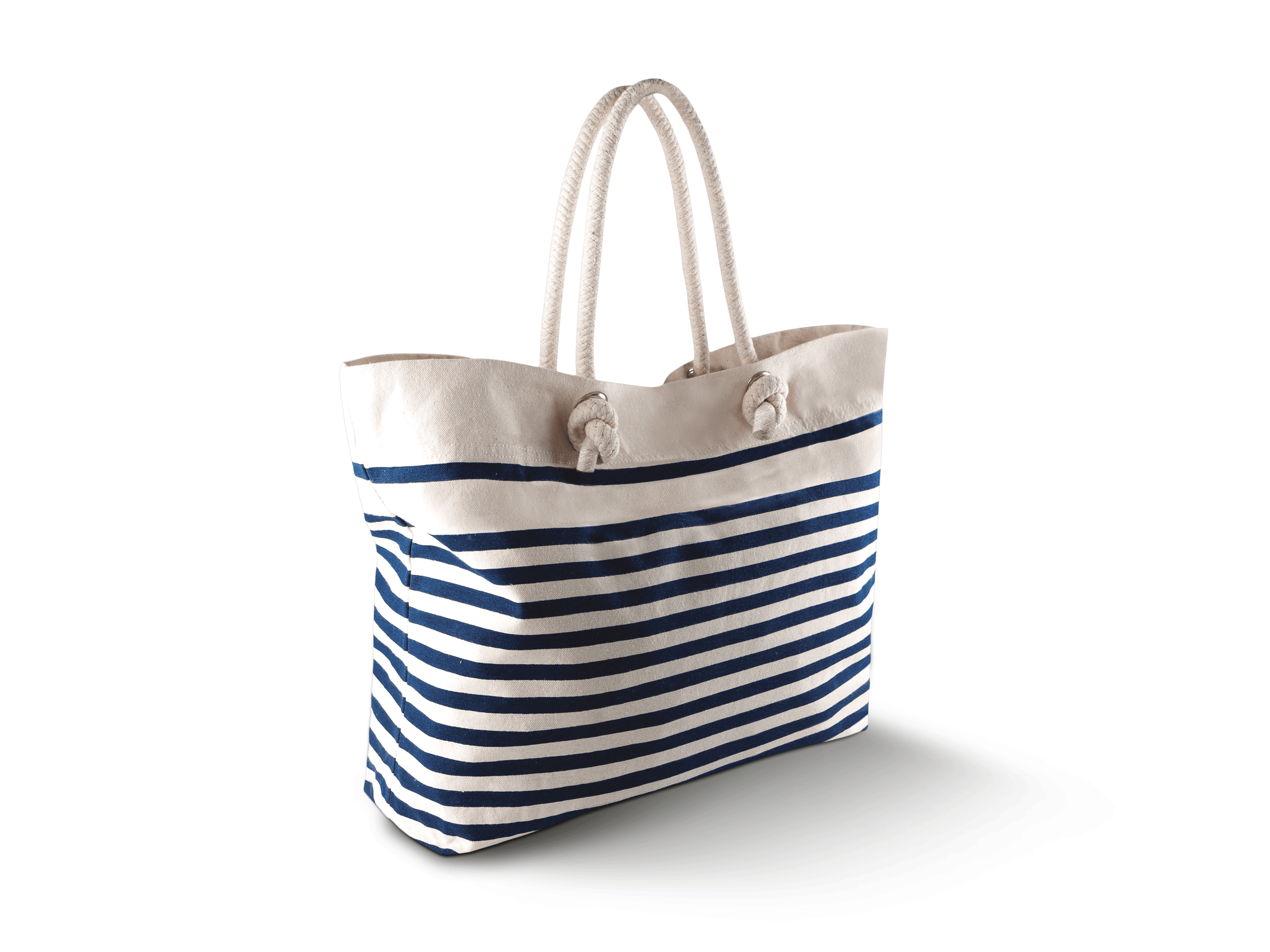 Sac de plage — coloris Natural / Navy (Bleu)
