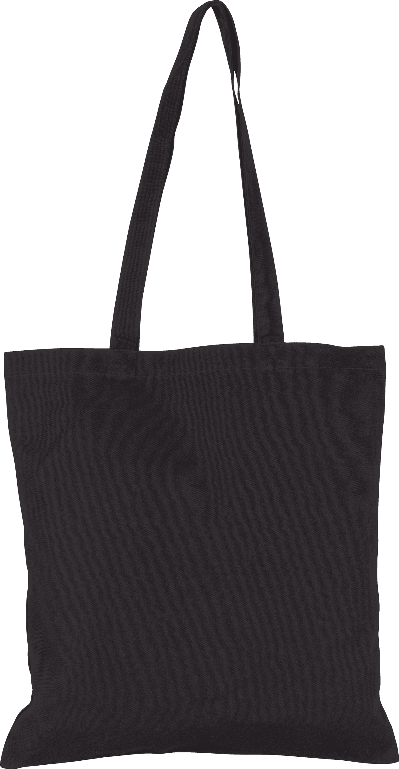 Sac shopping en coton canvas — coloris Black (Noir)