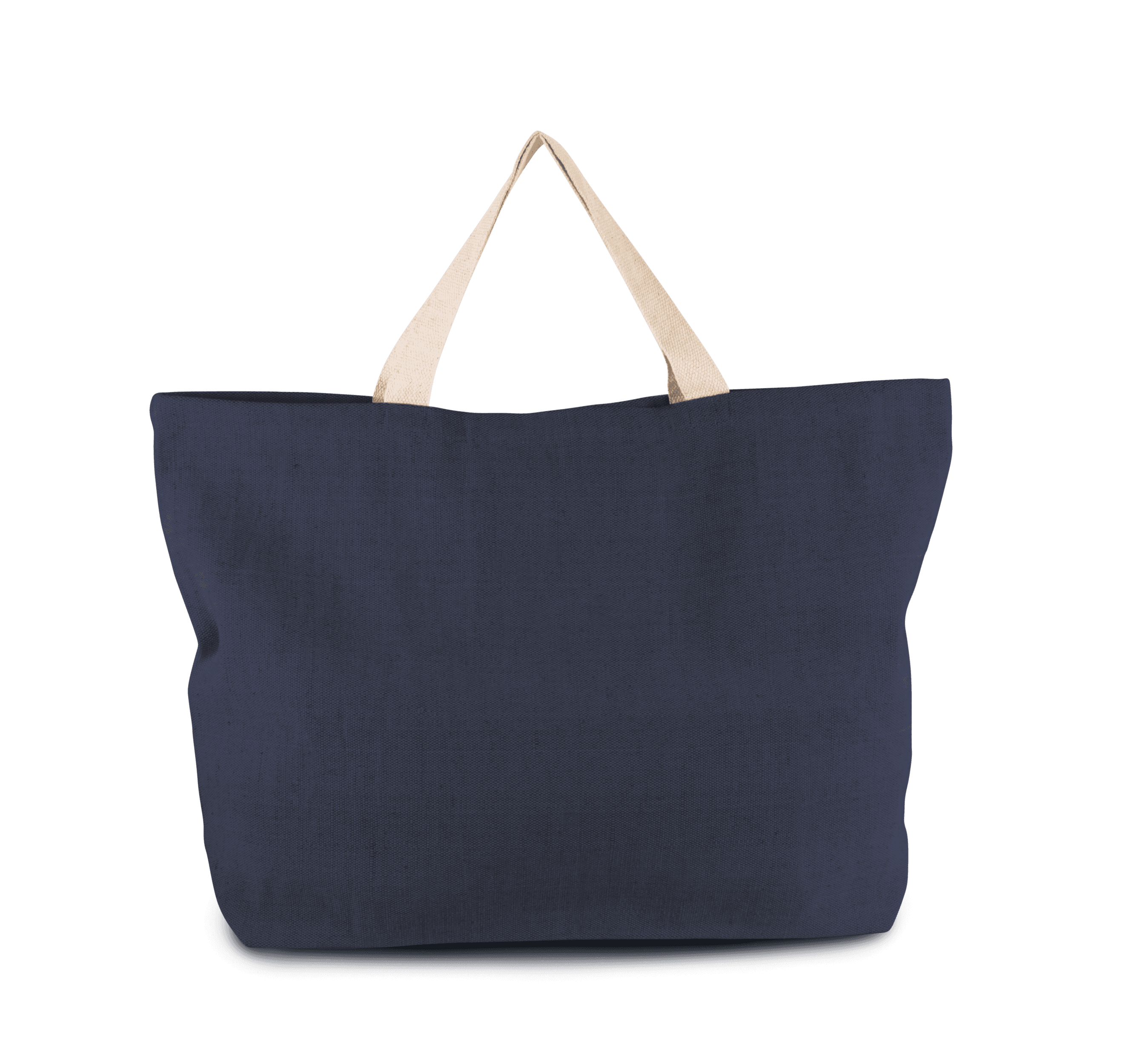 Grand sac de shopping fourre-tout esprit rustique — coloris Navy (Bleu)