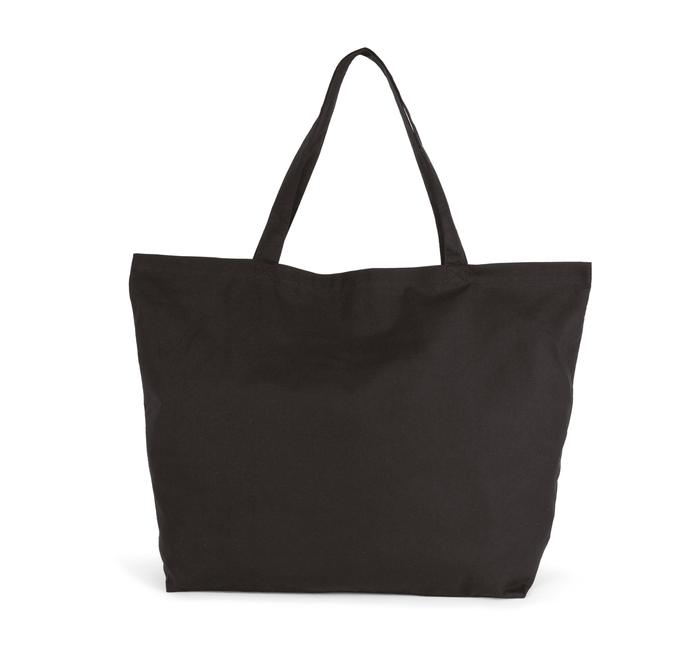 Sac shopping extra large en coton — coloris Black (Noir)