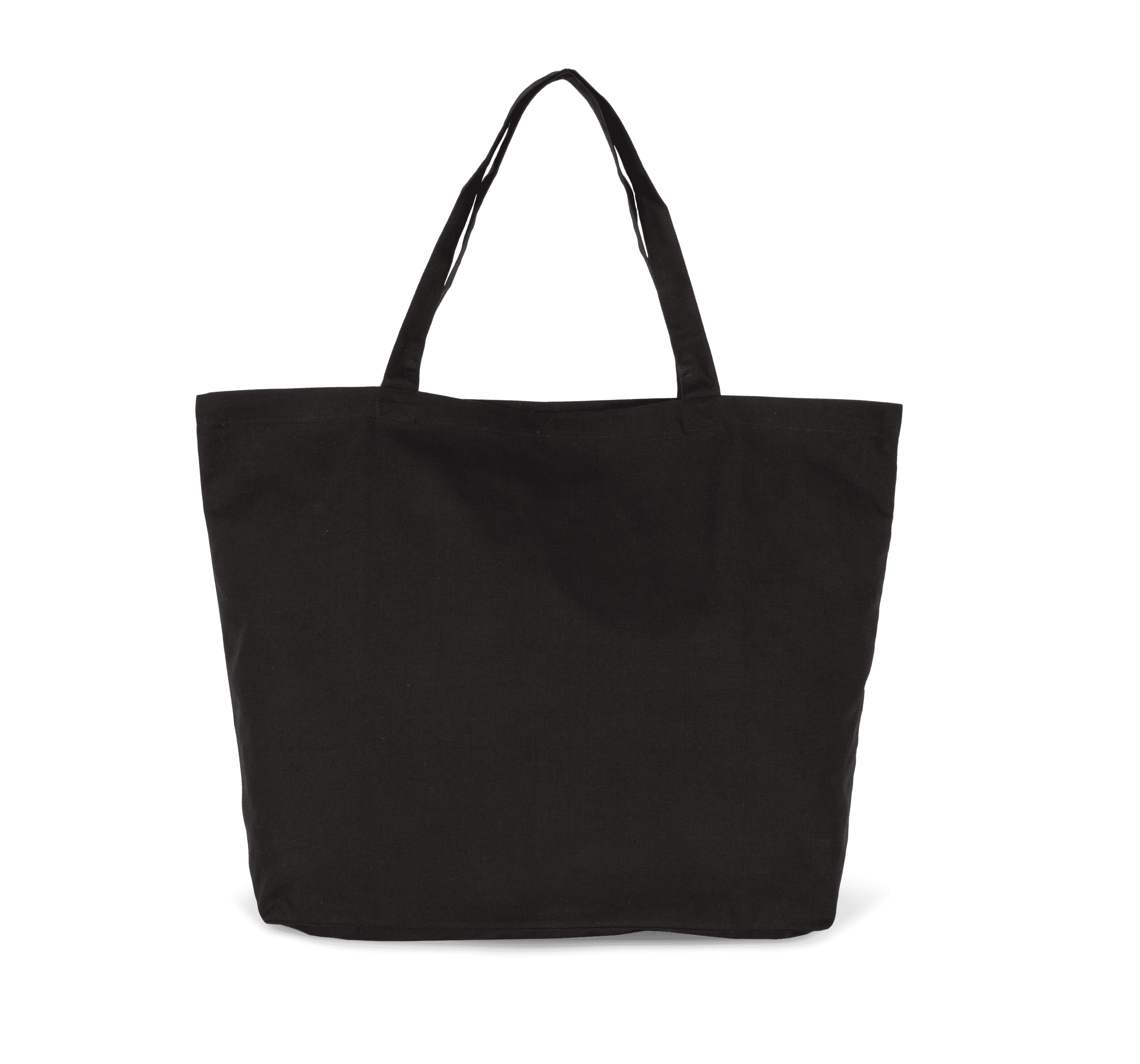 Sac shopping extra large en coton — coloris Black (Noir)
