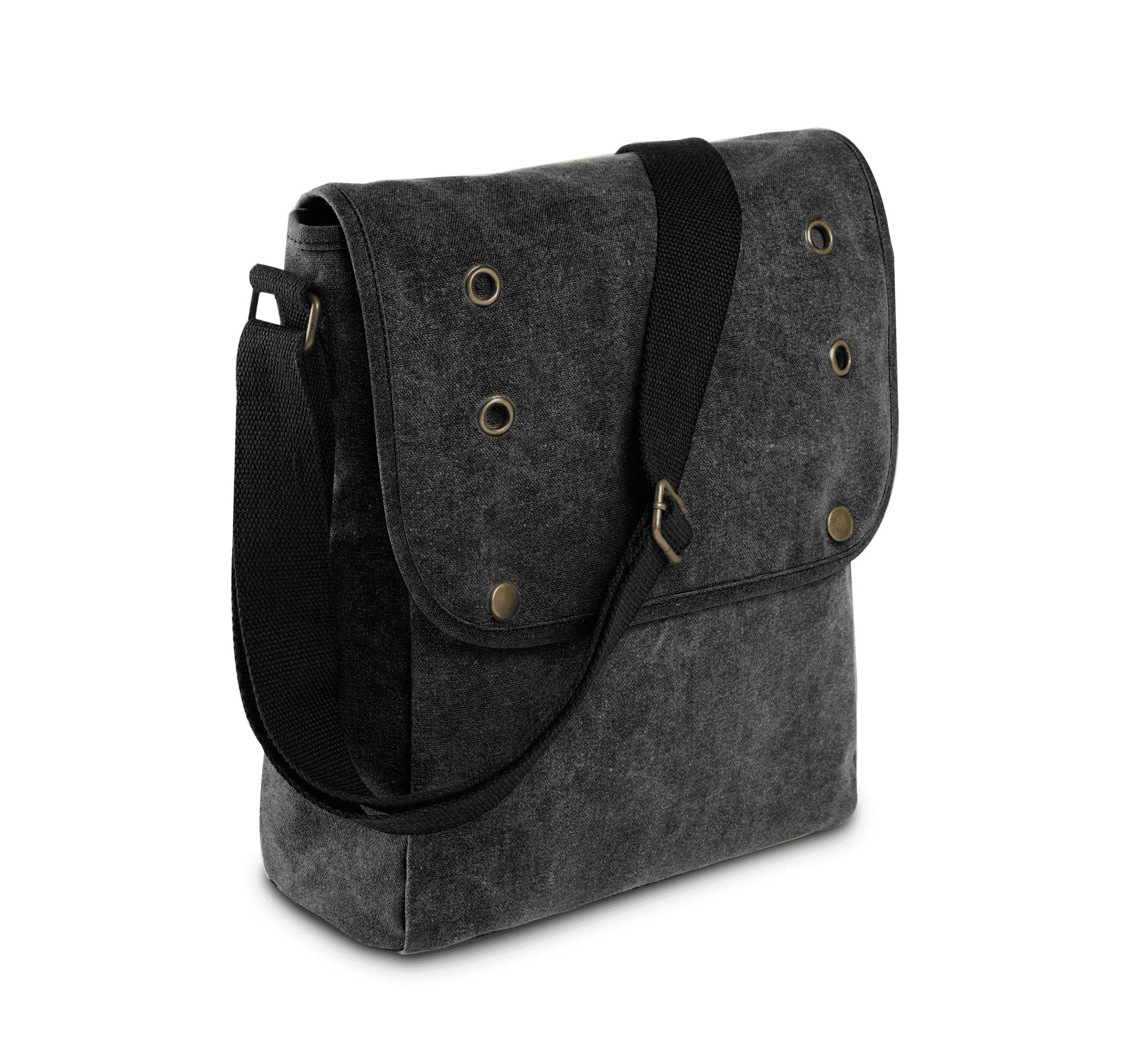 Sacoche en canvas — coloris Black (Noir)