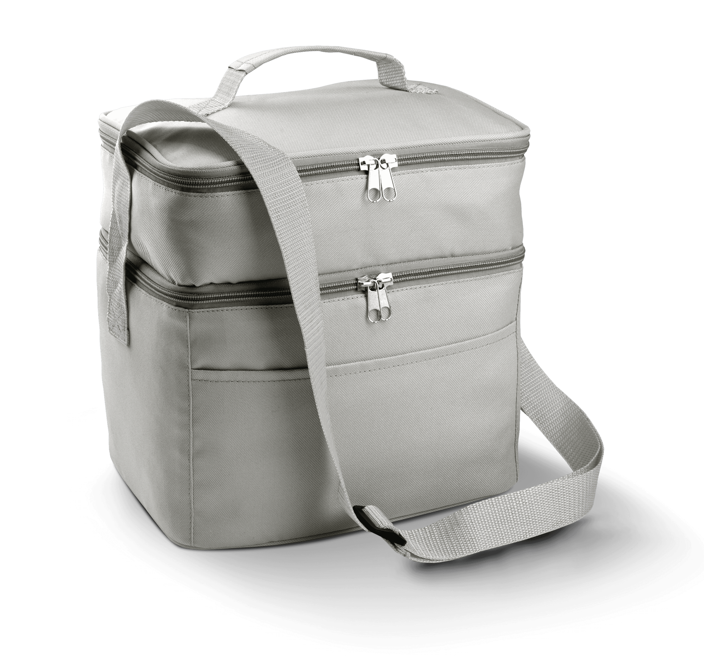 Sac isotherme double compartiment — coloris Light Grey (Gris)