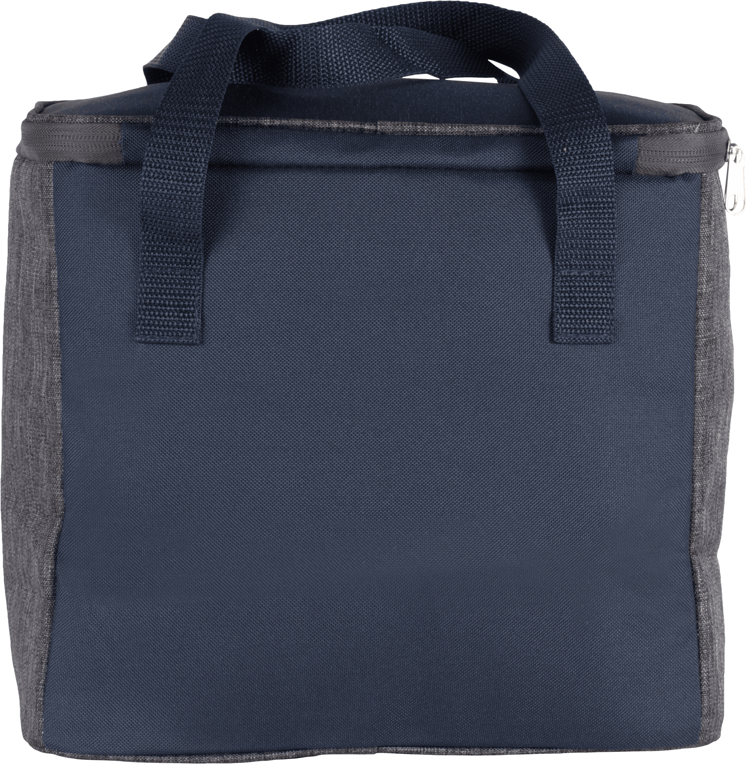 Sac isotherme avec poche zippée — coloris Dark Grey Heather / Navy (Gris)