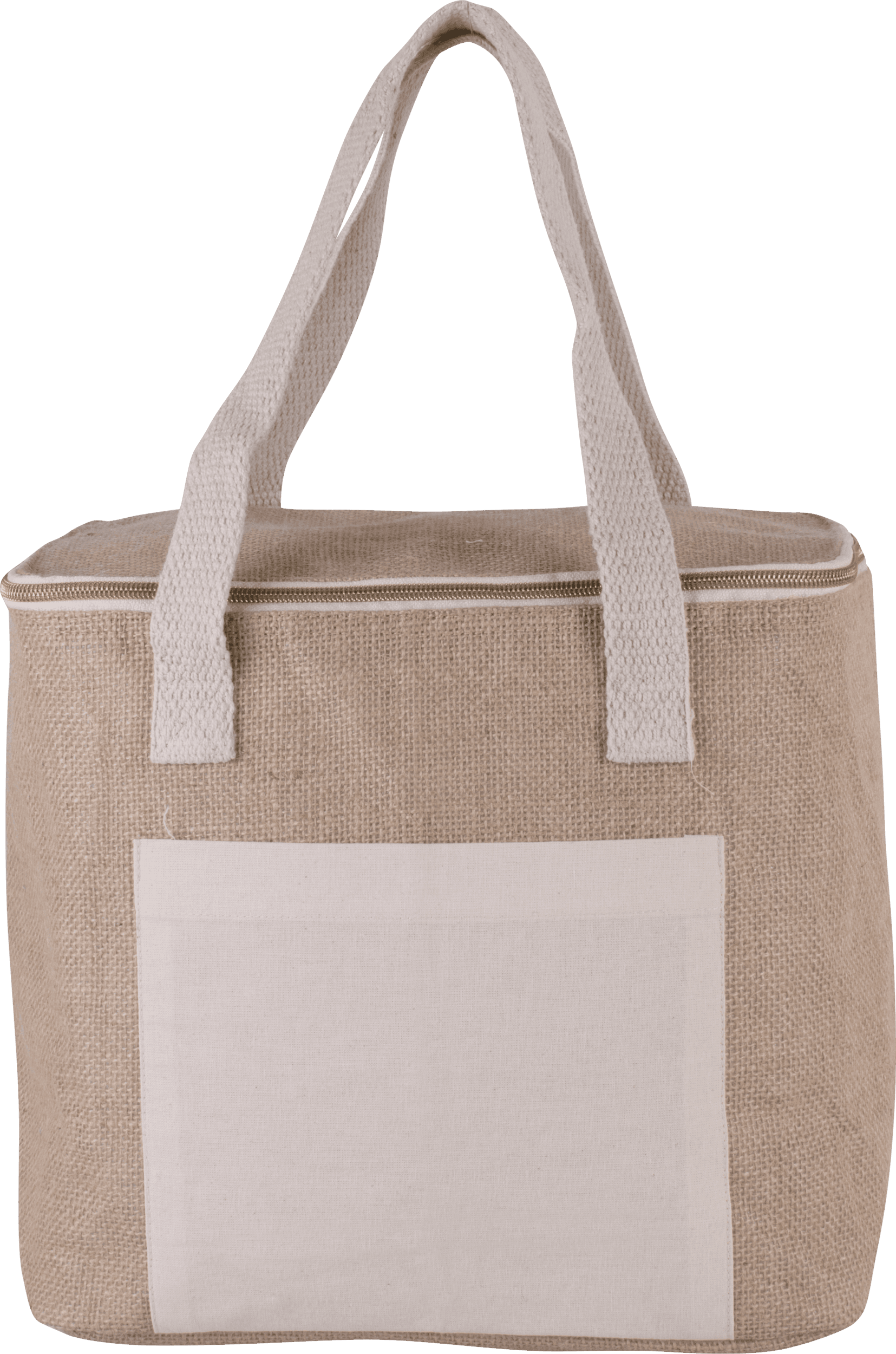 Sac isotherme en jute - modèle moyen — coloris Natural (Beige)
