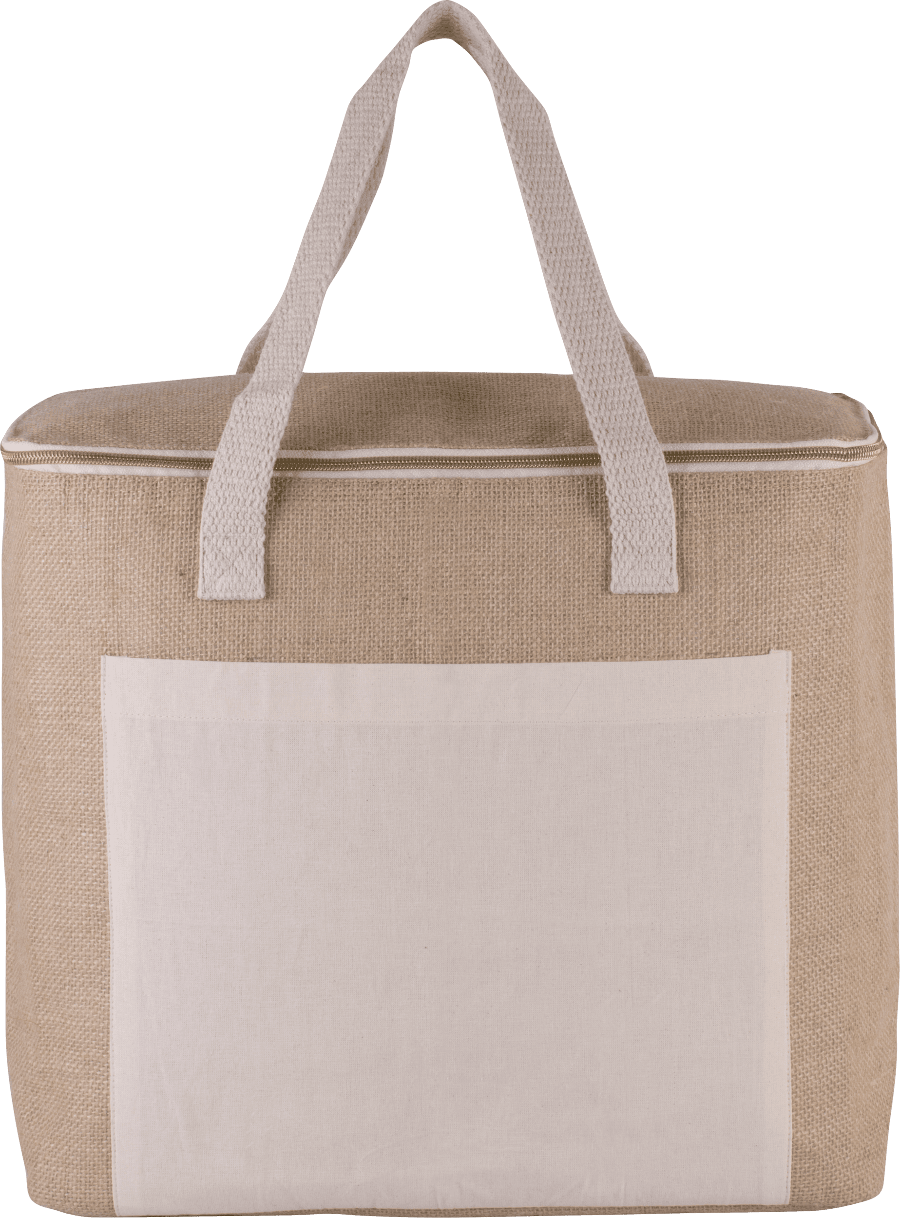 Sac isotherme en jute - grand modèle — coloris Natural (Beige)