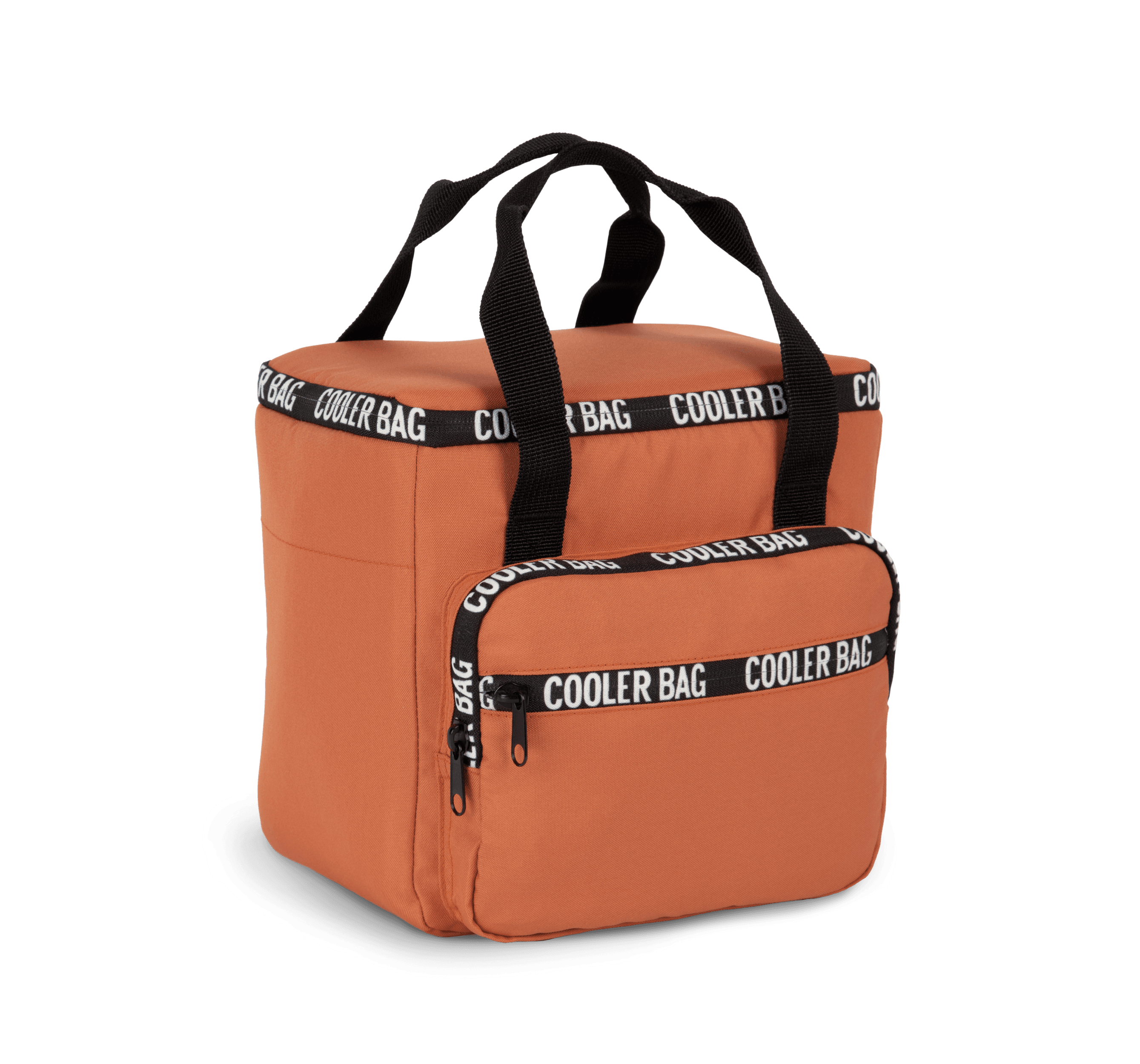 Sac isotherme recyclé avec poche frontale — coloris Tuscany Orange (Orange)