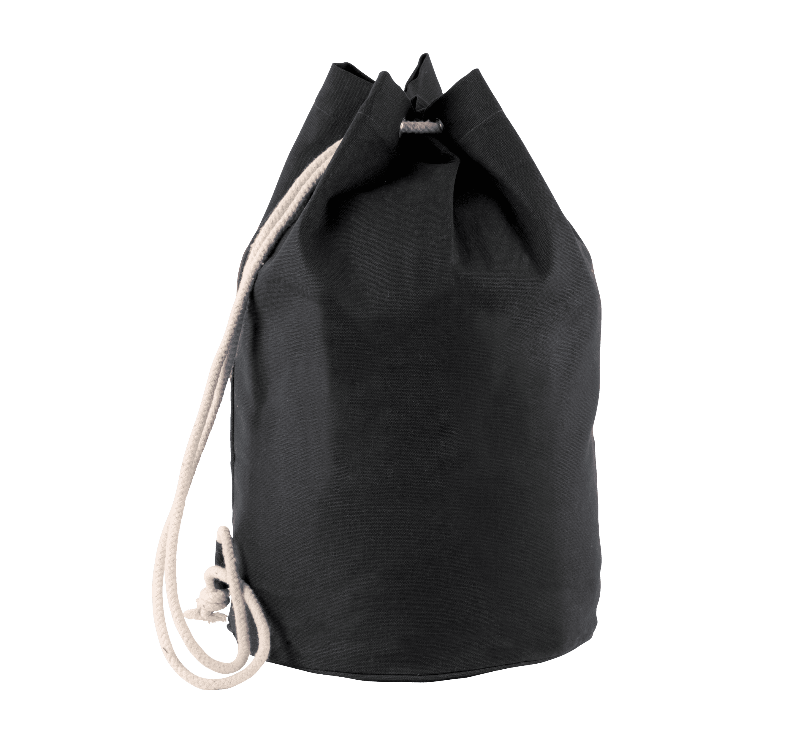 Sac marin en coton avec cordon — coloris Black (Noir)