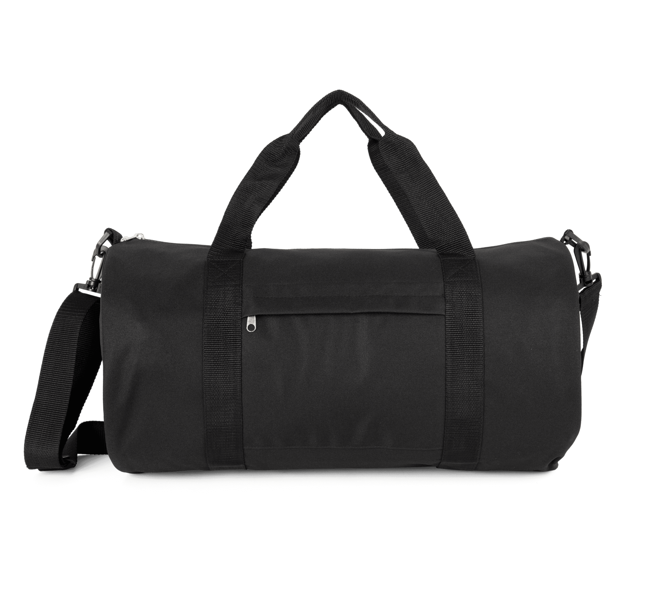Sac tubulaire recyclé avec poche frontale — coloris Black (Noir)