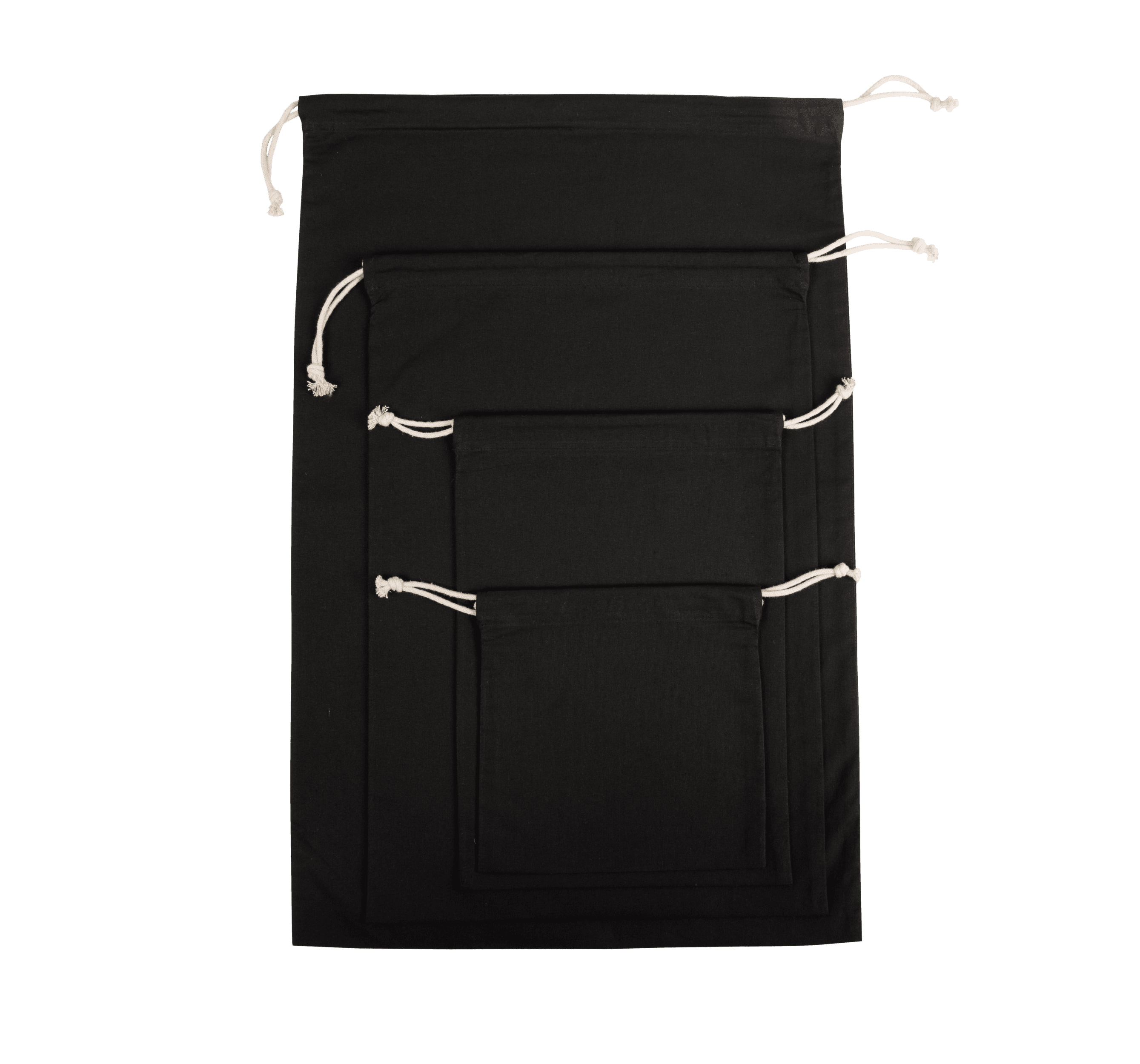 Sac fourre-tout en coton biologique — coloris Black (Noir)