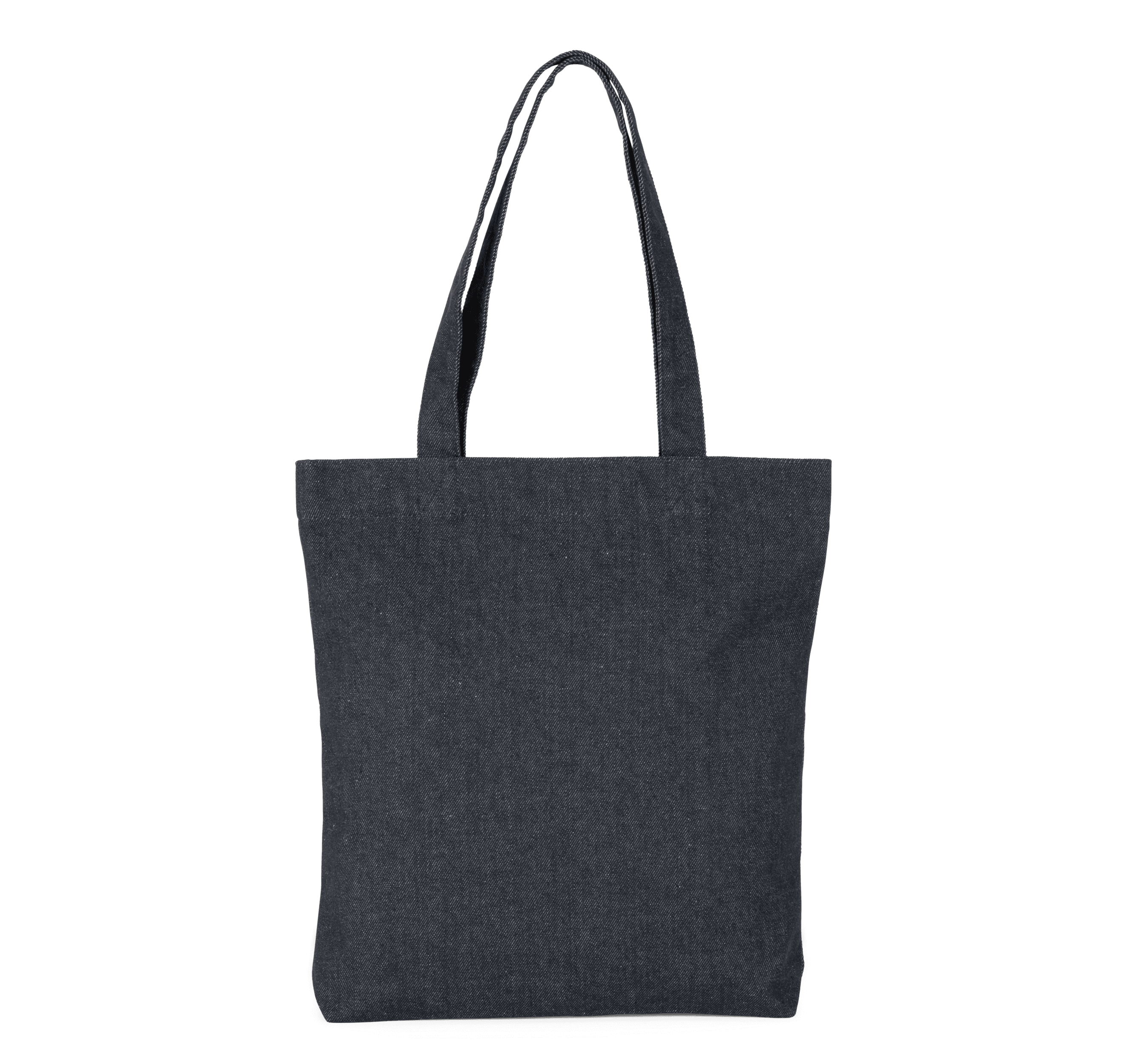 Sac shopping denim — coloris Recycled Denim (Bleu)