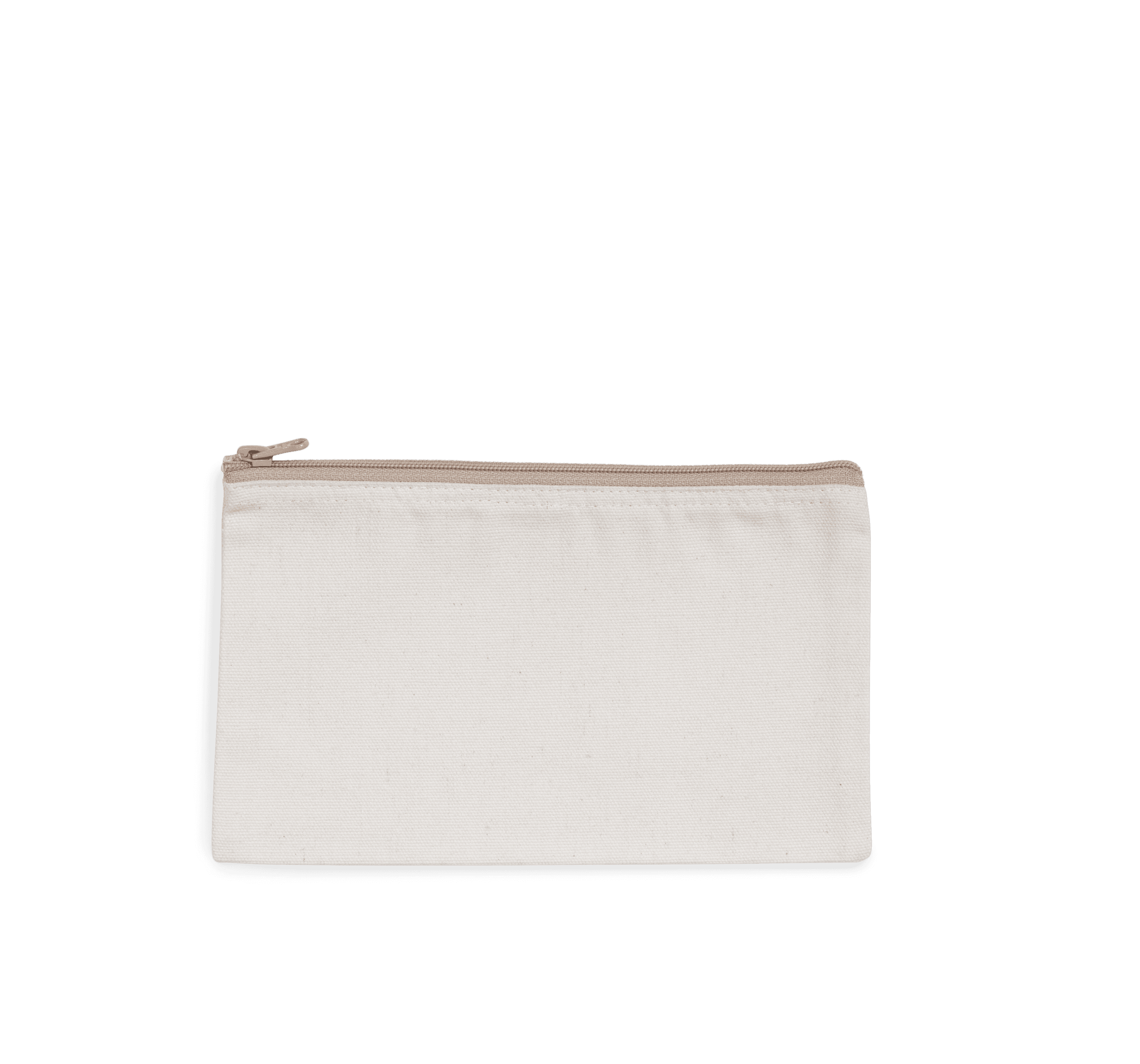 Pochette zippée recyclée — coloris Ecume / Hemp (Beige)