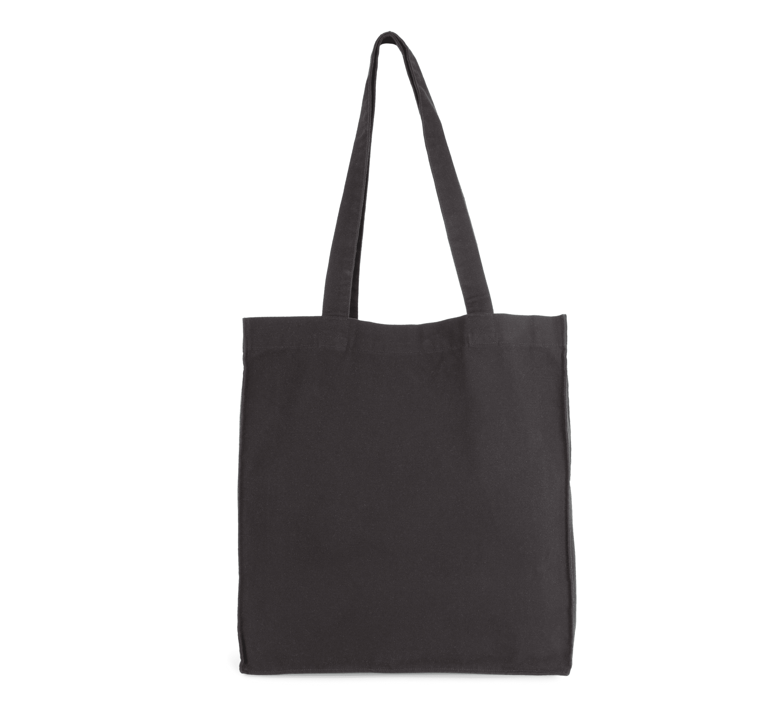 Tote bag avec fond et soufflet — coloris Washed Black (Noir)