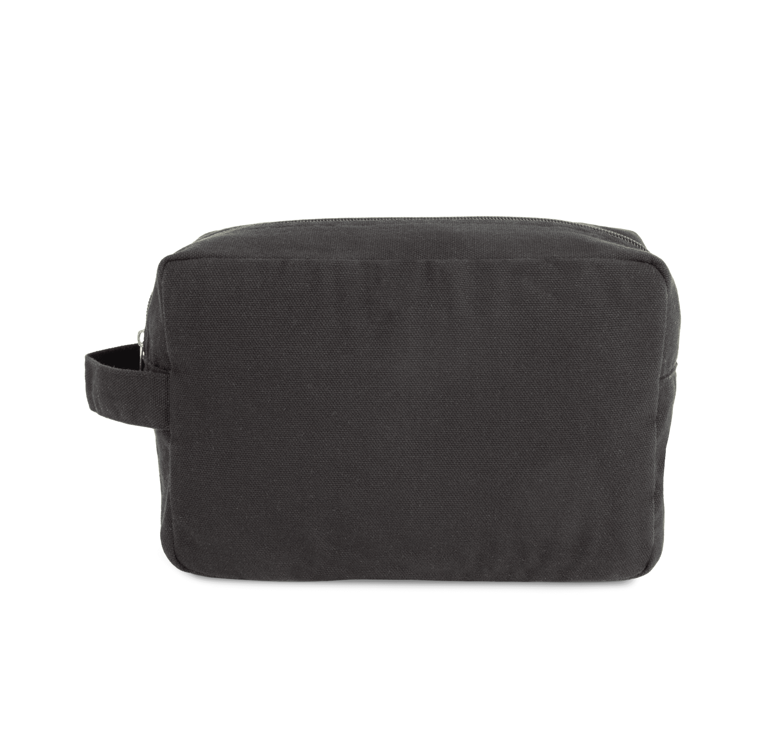 Trousse de toilette en coton biologique — coloris Washed Black (Noir)